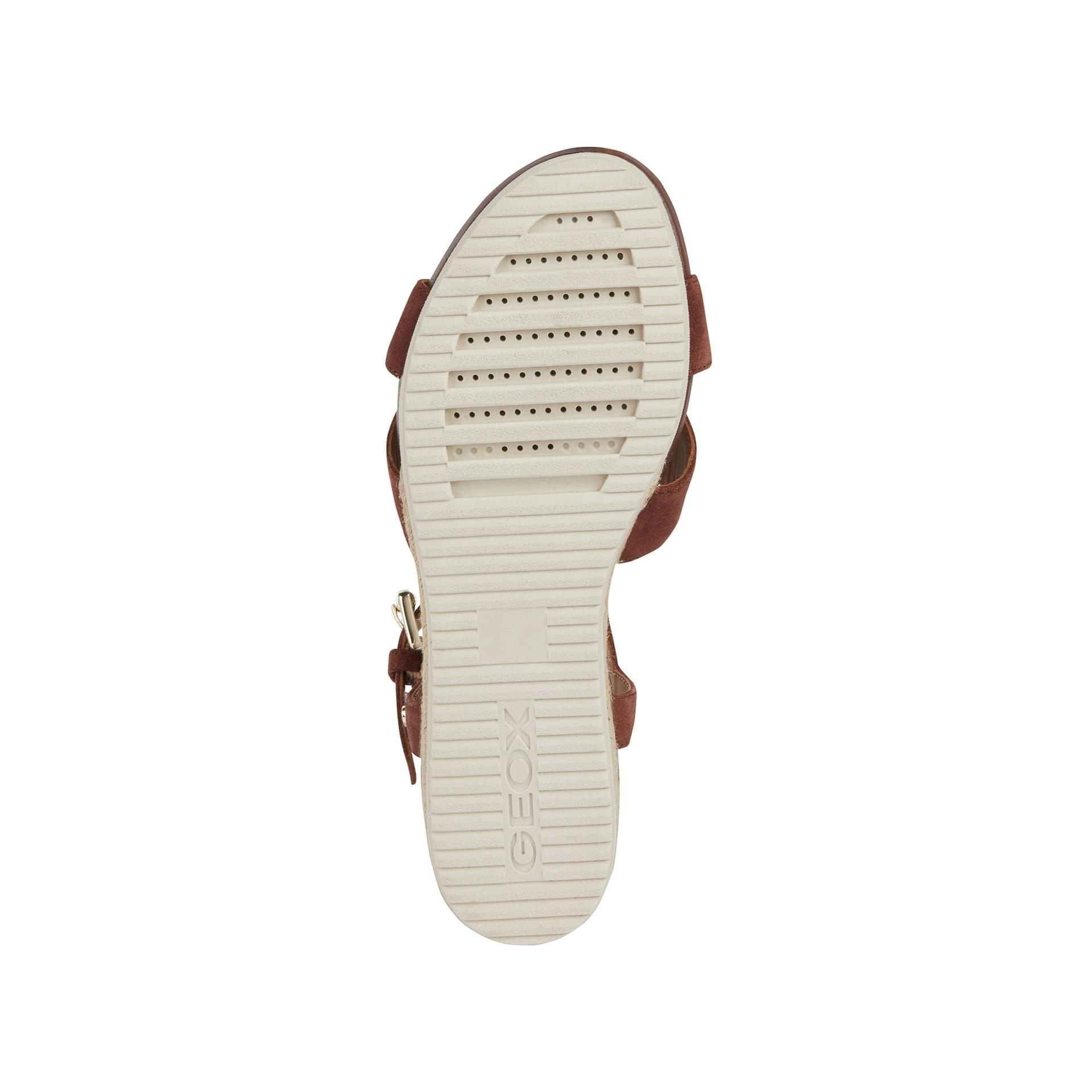 Geox Ischia Corda Sandals D02HHC_00022 in Dark Cognac