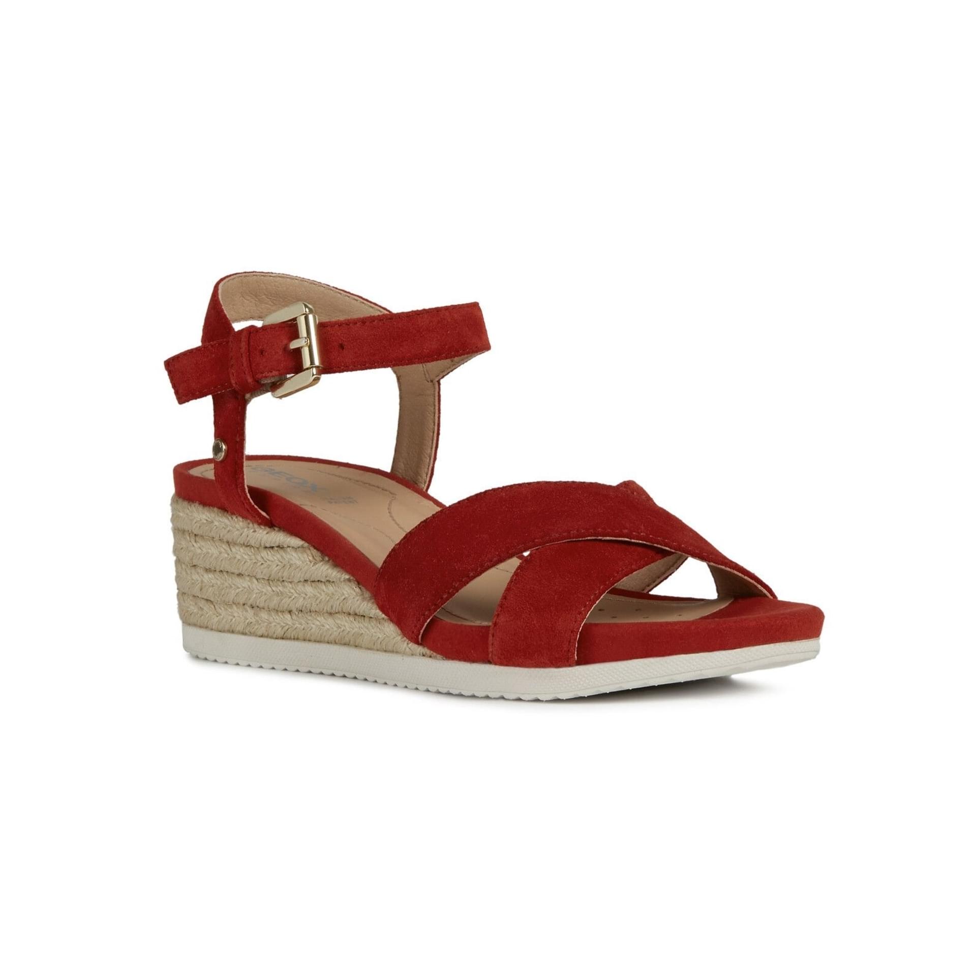 Geox Ischia Corda Sandalen D02HHC_00022 in Red