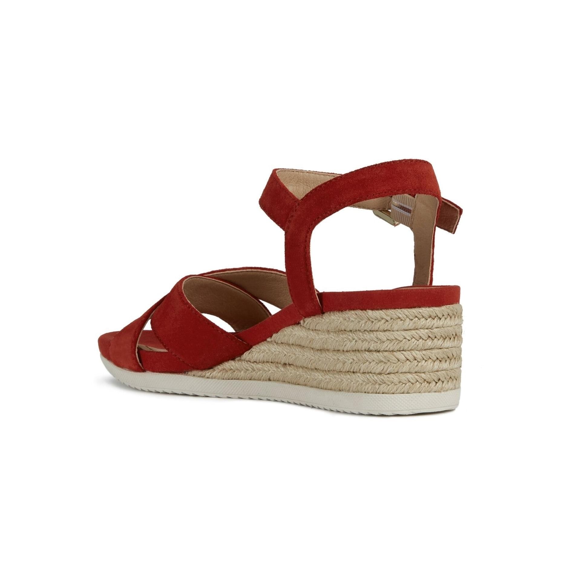 Geox Ischia Corda Sandals D02HHC_00022 in Red