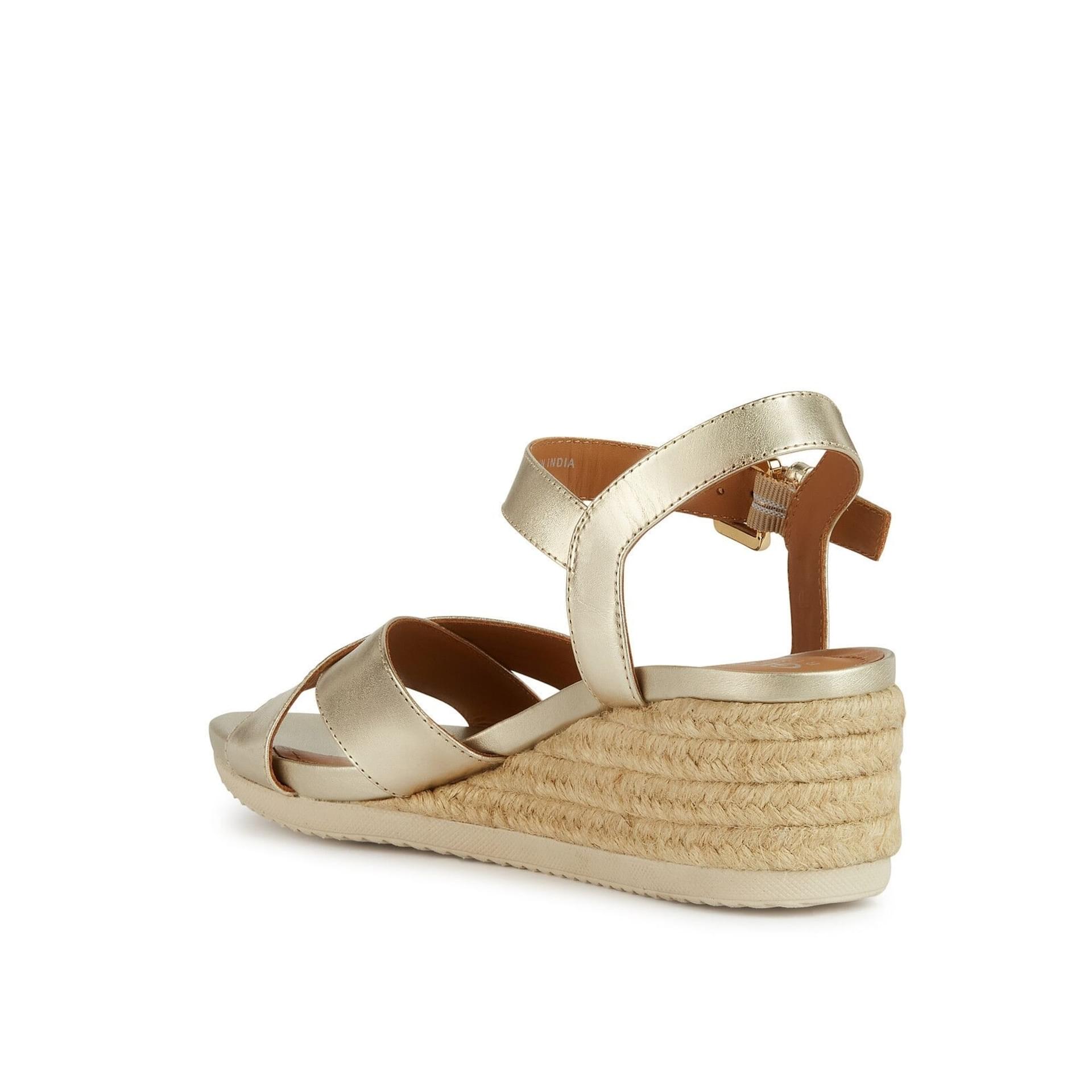 Geox Ischia Corda Sandals D02HHC_000CF in Light Gold