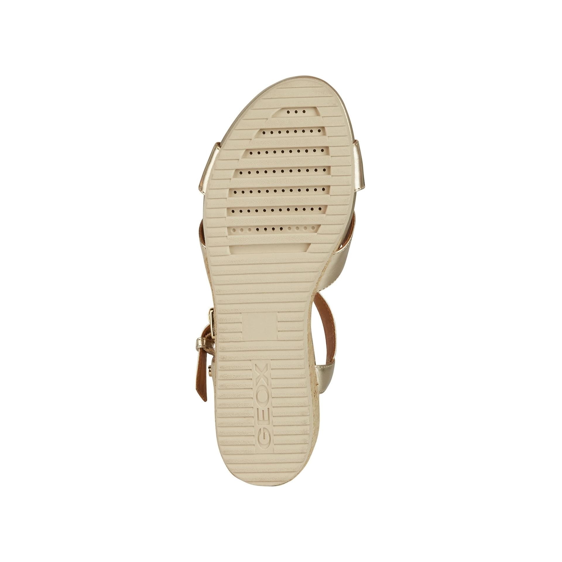 Geox Ischia Corda Sandals D02HHC_000CF in Light Gold