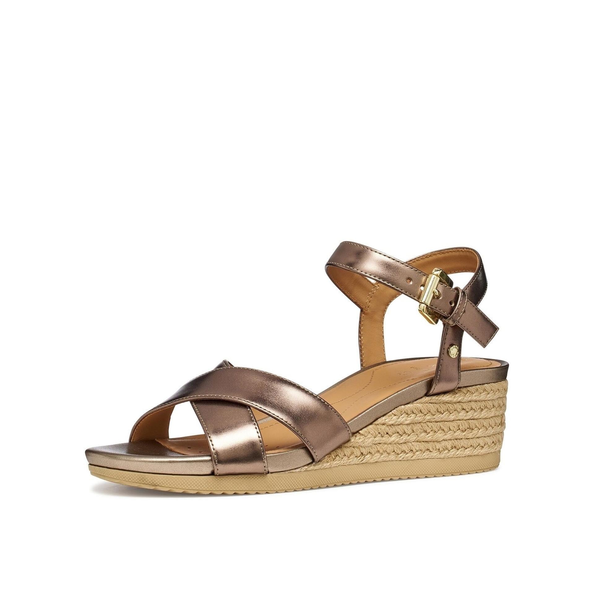Geox Ischia Corda Sandals D02HHC_000CF in Dark Beige