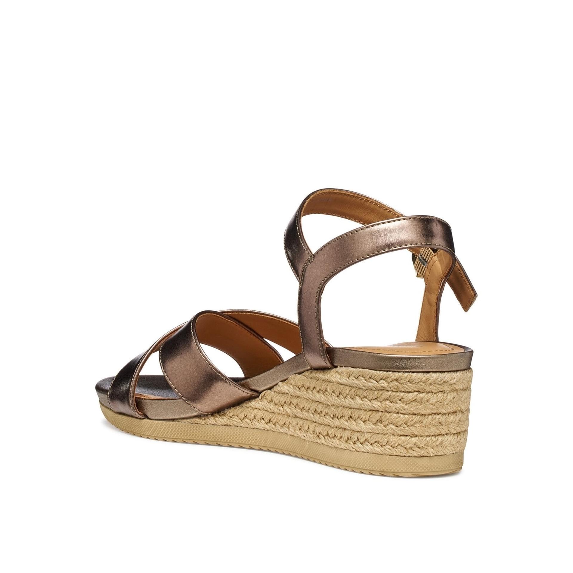 Geox Ischia Corda Sandals D02HHC_000CF in Dark Beige