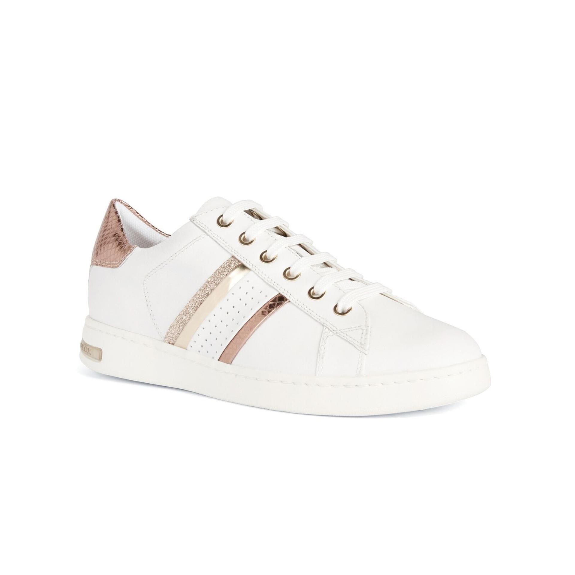 Geox Jaysen Sneakers D351BB_085KY in White/Rose Gold