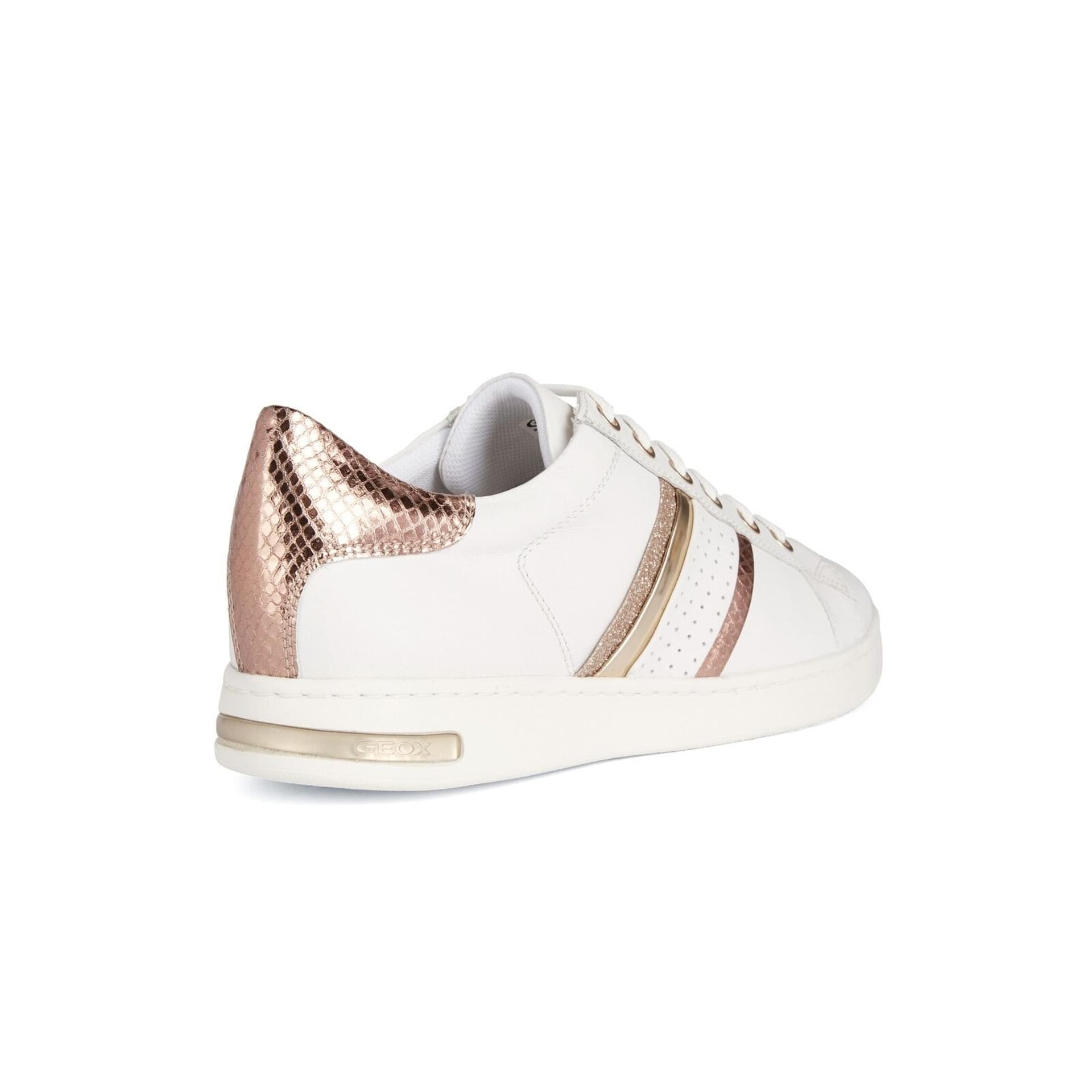 Geox Jaysen Sneakers D351BB_085KY in White/Rose Gold