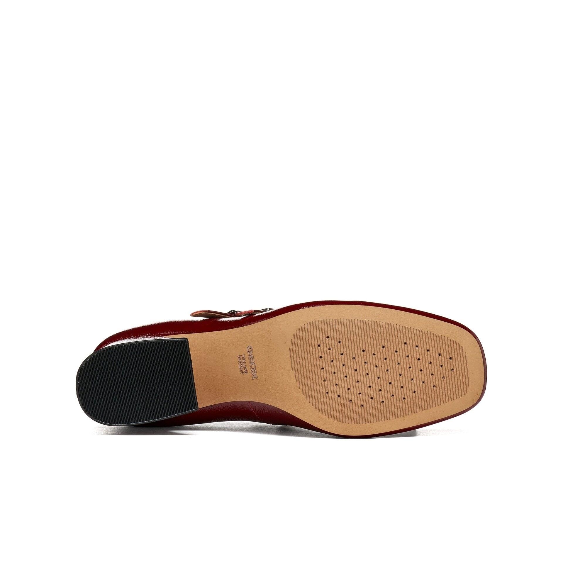 Geox Kalidine Hakken leer in Dark Burgundy, zool (SKU D680ZA_00067--C7357)