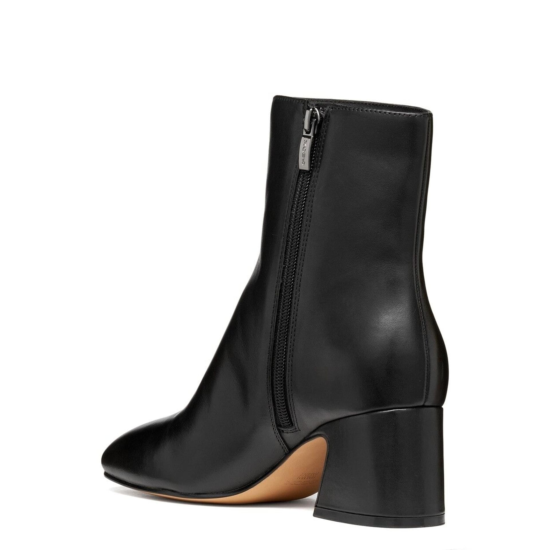 Geox Kalidine Bottines cuir in Black, vue en angle (SKU D680ZC_00043--C9999)