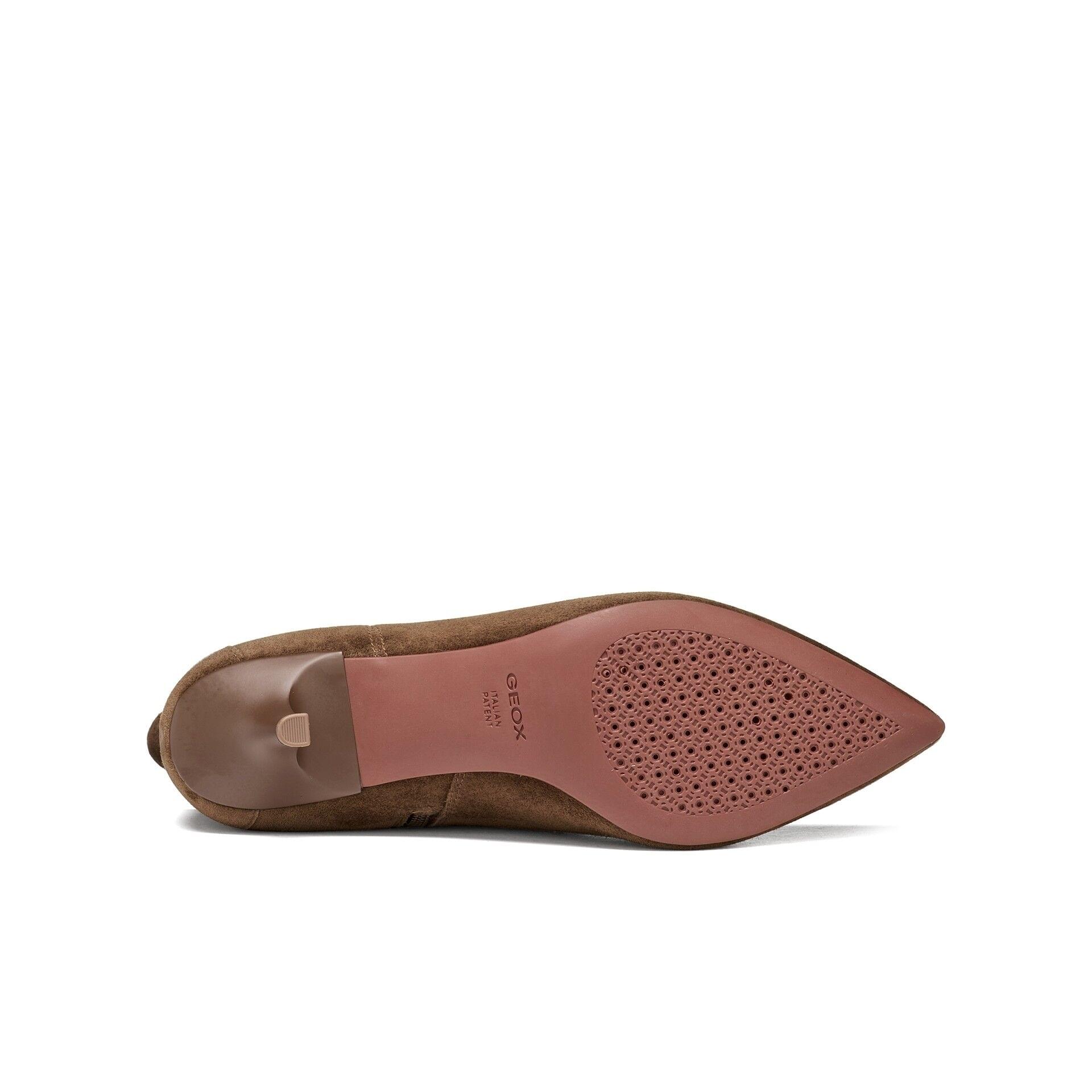 Geox Kleopy Bottines cuir in Dark Brown, semelle (SKU D56YBB_00021--C6006)