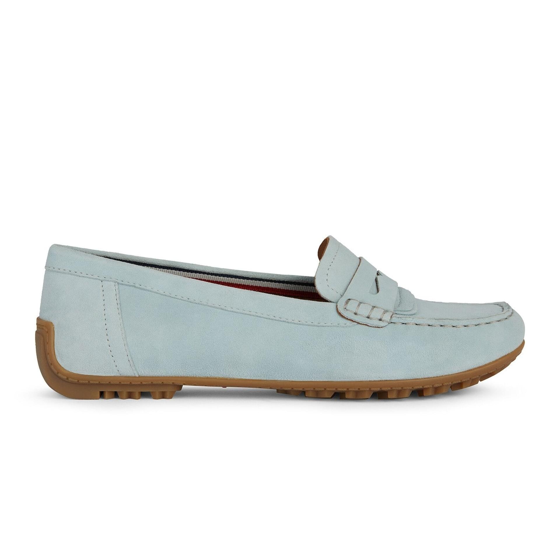 Geox Kosmopolis + Grip Moccassins D35RCA_00021 in Light Blue
