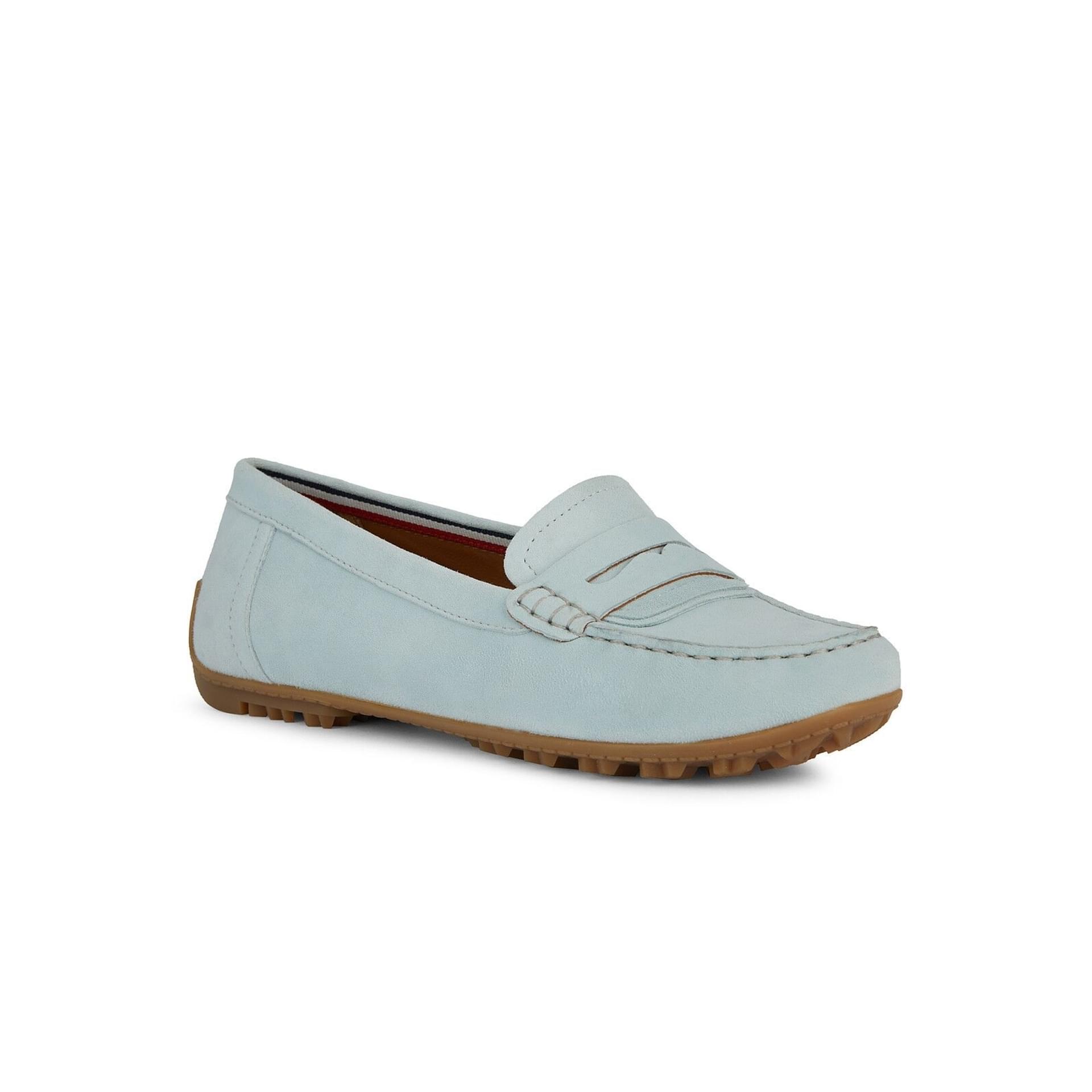Geox Kosmopolis + Grip Moccassins D35RCA_00021 in Light Blue