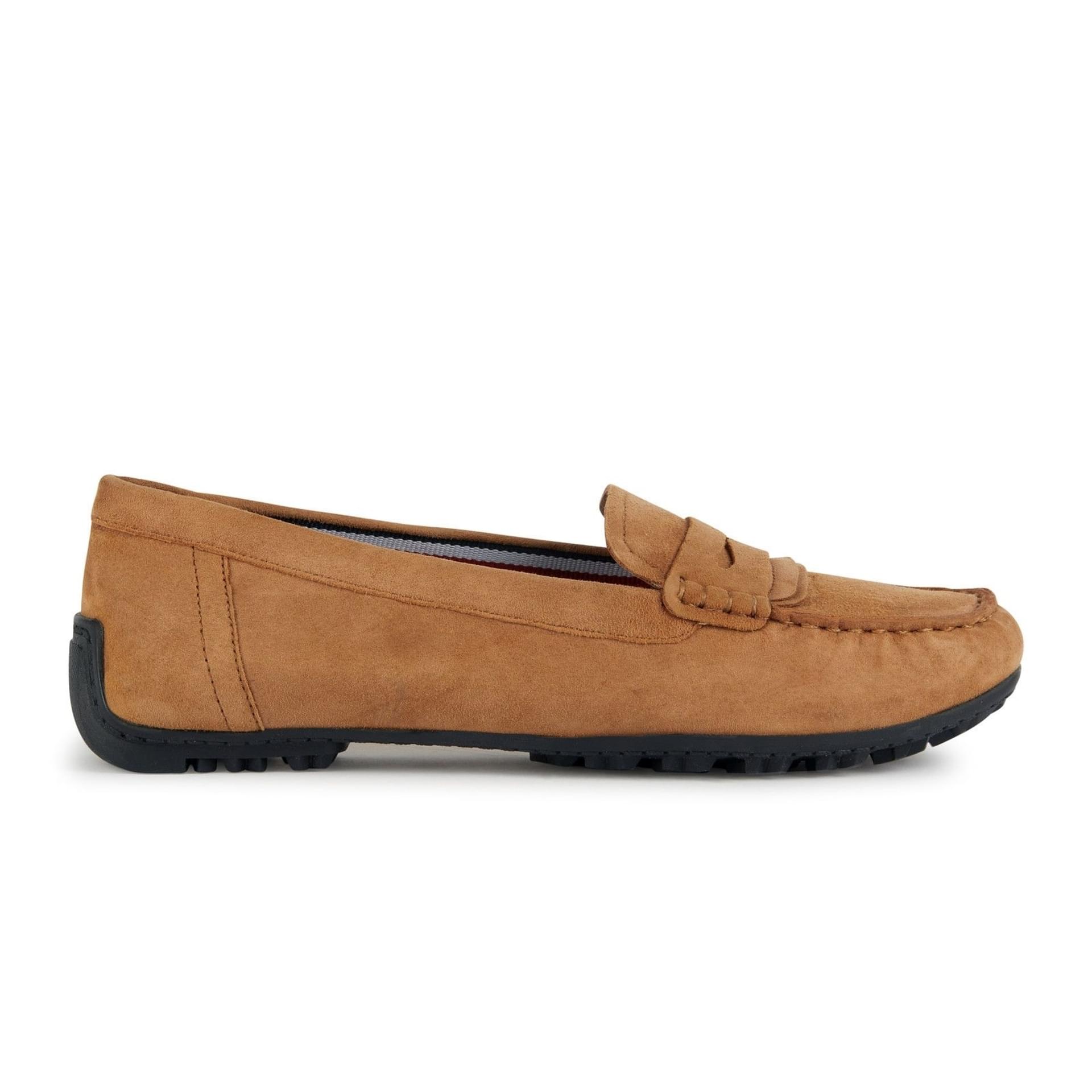Geox Kosmopolis + Grip Moccassins D35RCA_00021 in Camel