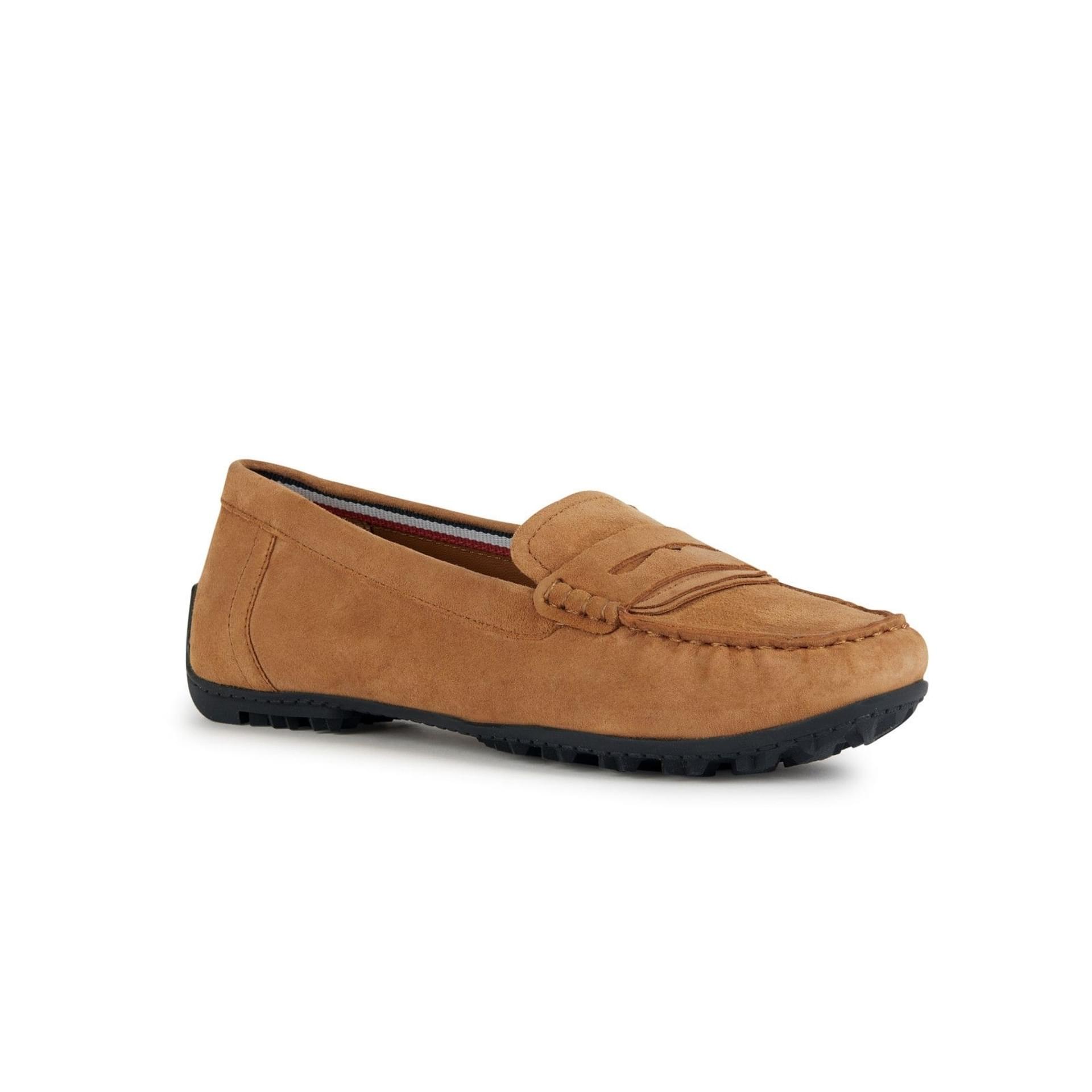 Geox Kosmopolis + Grip Moccassins D35RCA_00021 in Camel