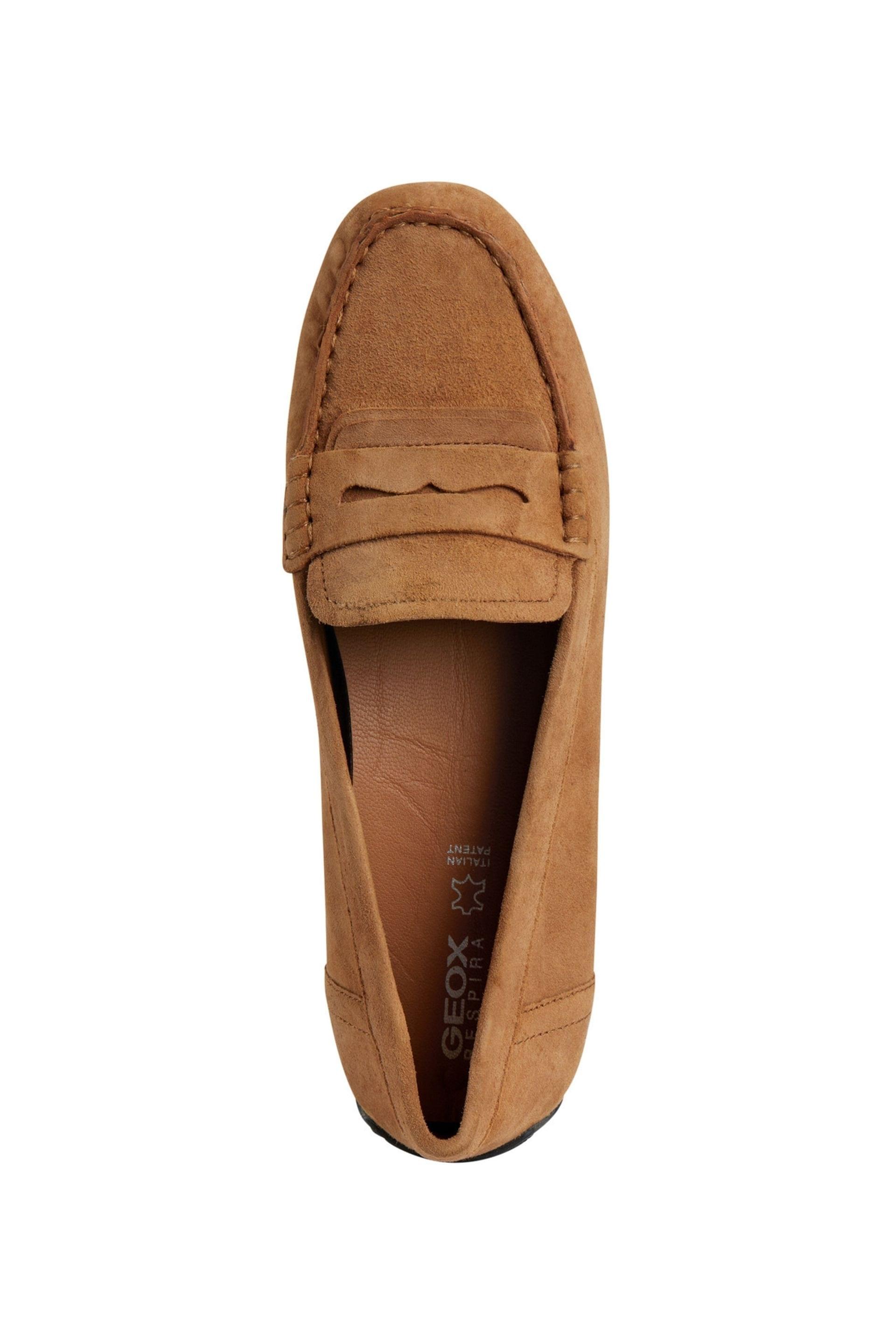 Geox Kosmopolis + Grip Moccassins D35RCA_00021 in Camel