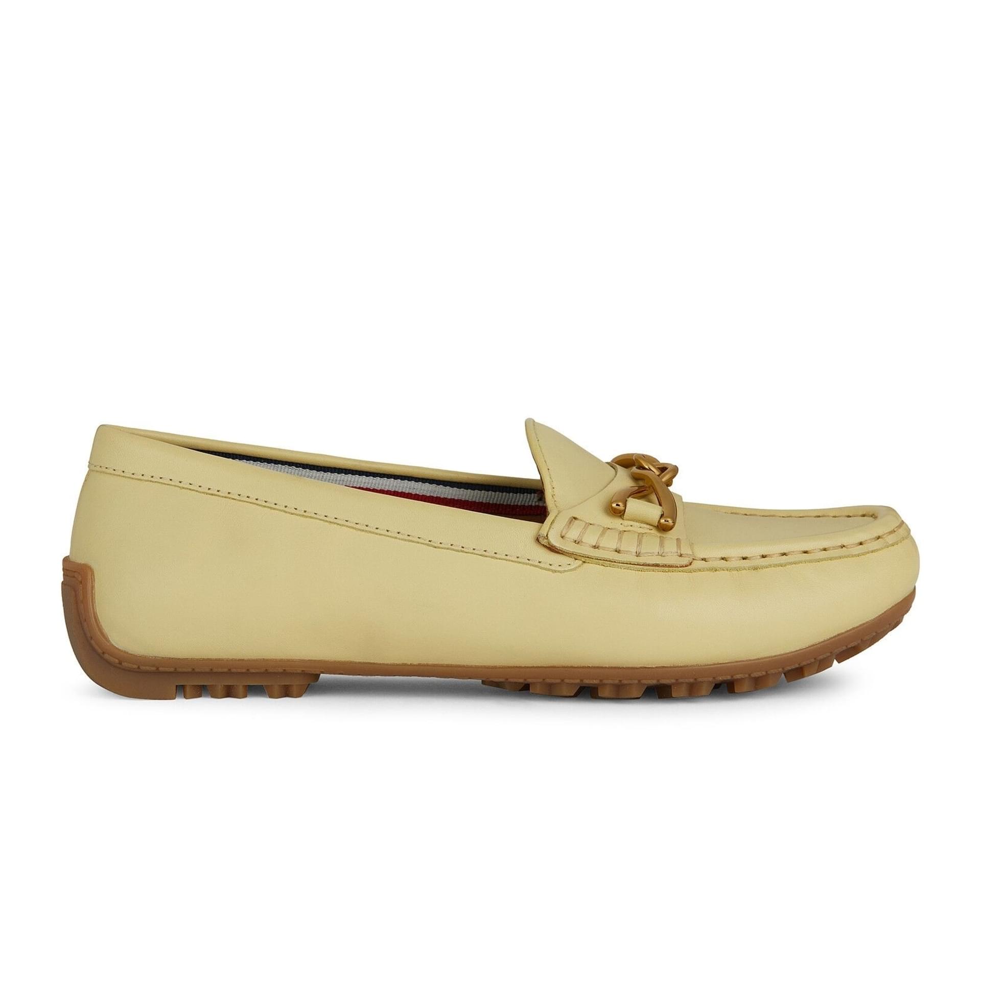 Geox Kosmopolis + Grip Moccassins D35RCB_00043 in Light Yellow