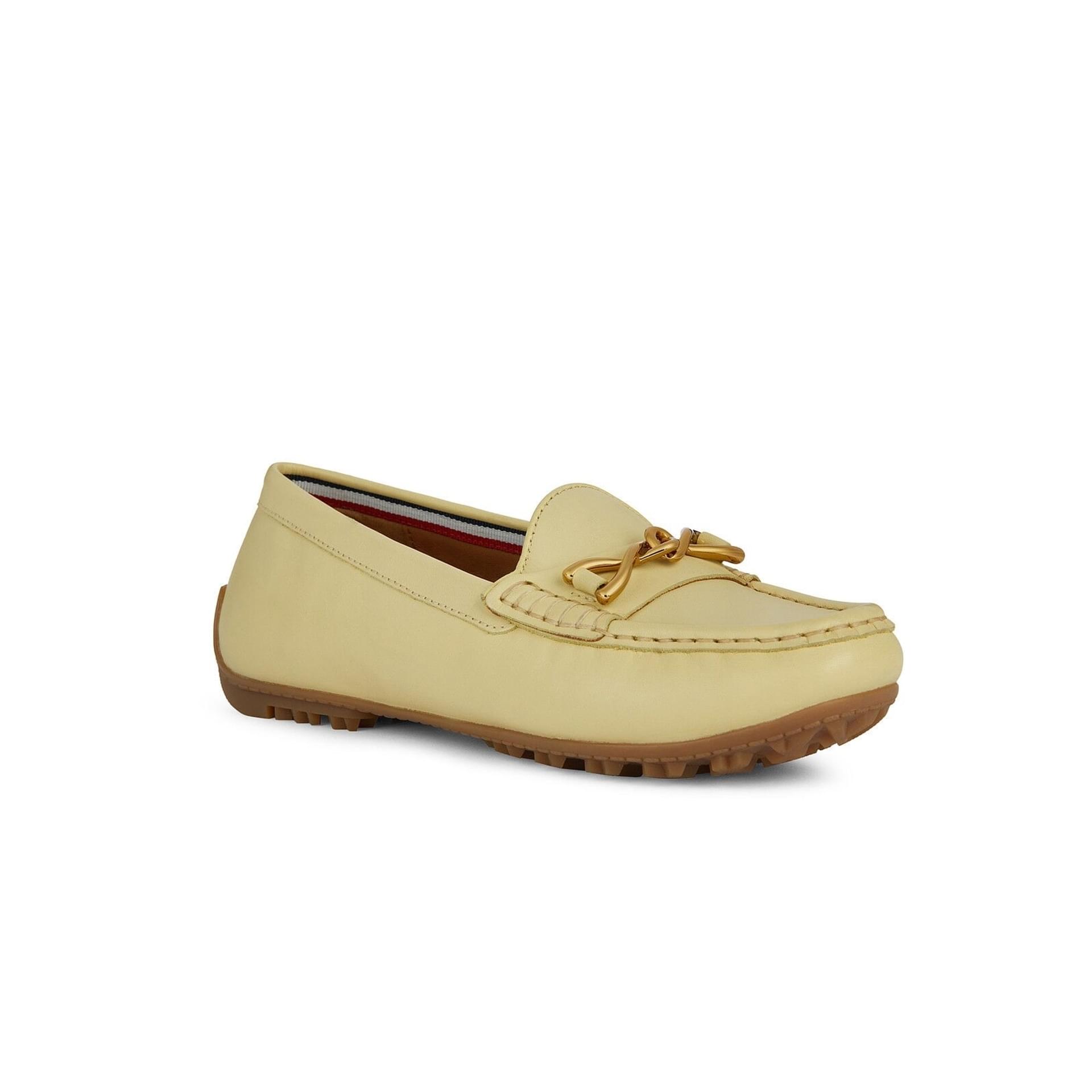 Geox Kosmopolis + Grip Moccassins D35RCB_00043 in Light Yellow