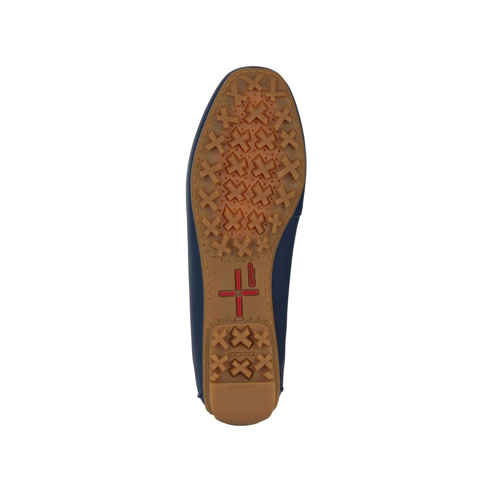 Geox Kosmopolis + Grip Moccassins D45RCA_00043 in Navy/Camel