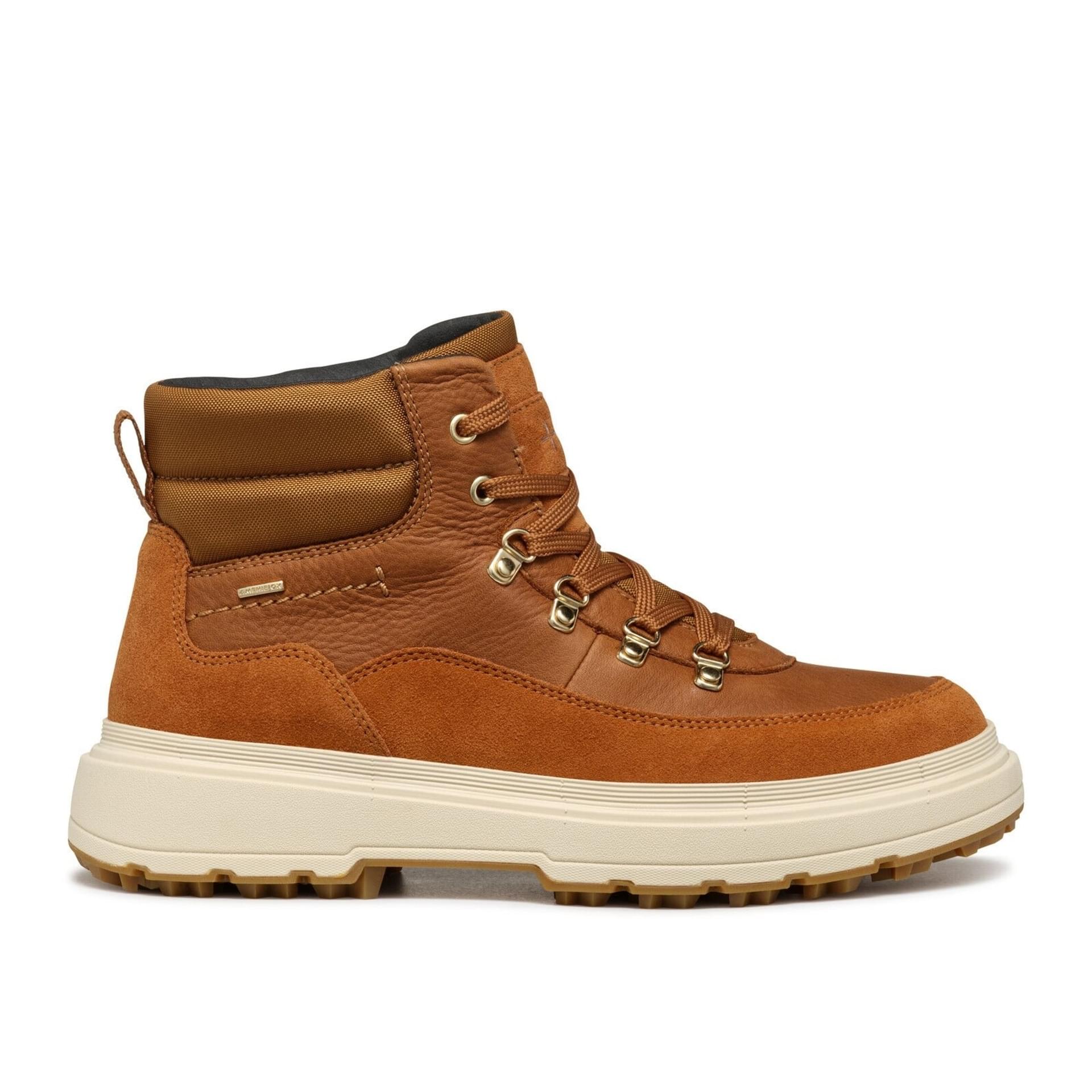 Geox Lamidie + Grip Abx Enkellaarsjes D46XMA_022FV in Cognac