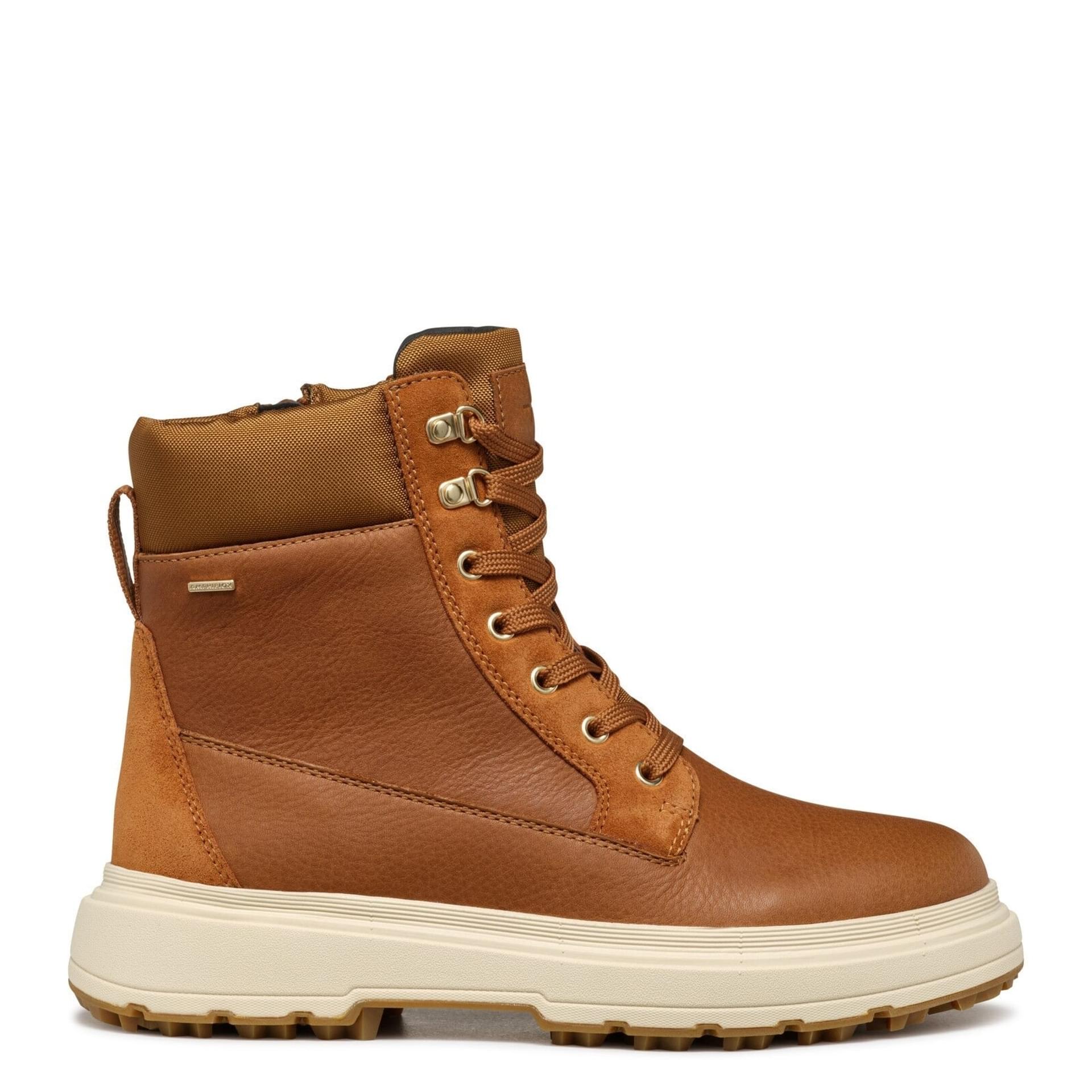 Geox Lamidie + Grip Abx Enkellaarsjes D46XMB_0FV22 in Cognac