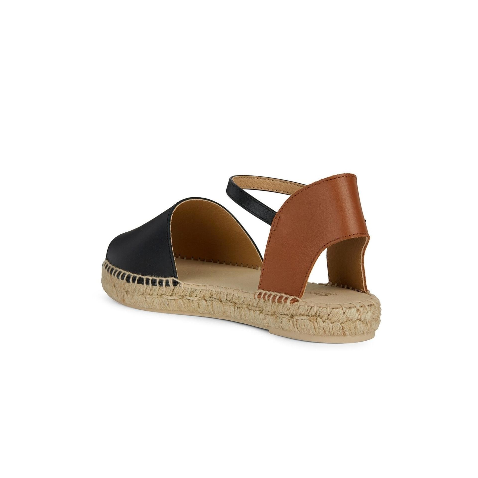 Geox Lampedusa Sandals D45V0B_00043 in Black/Cognac