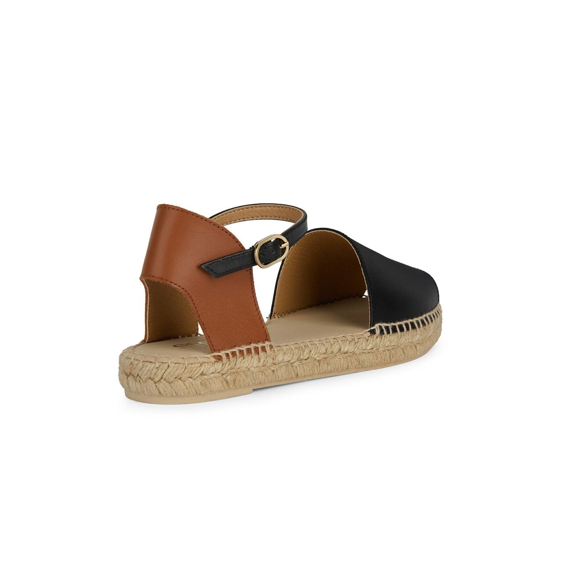 Geox Lampedusa Sandals D45V0B_00043 in Black/Cognac