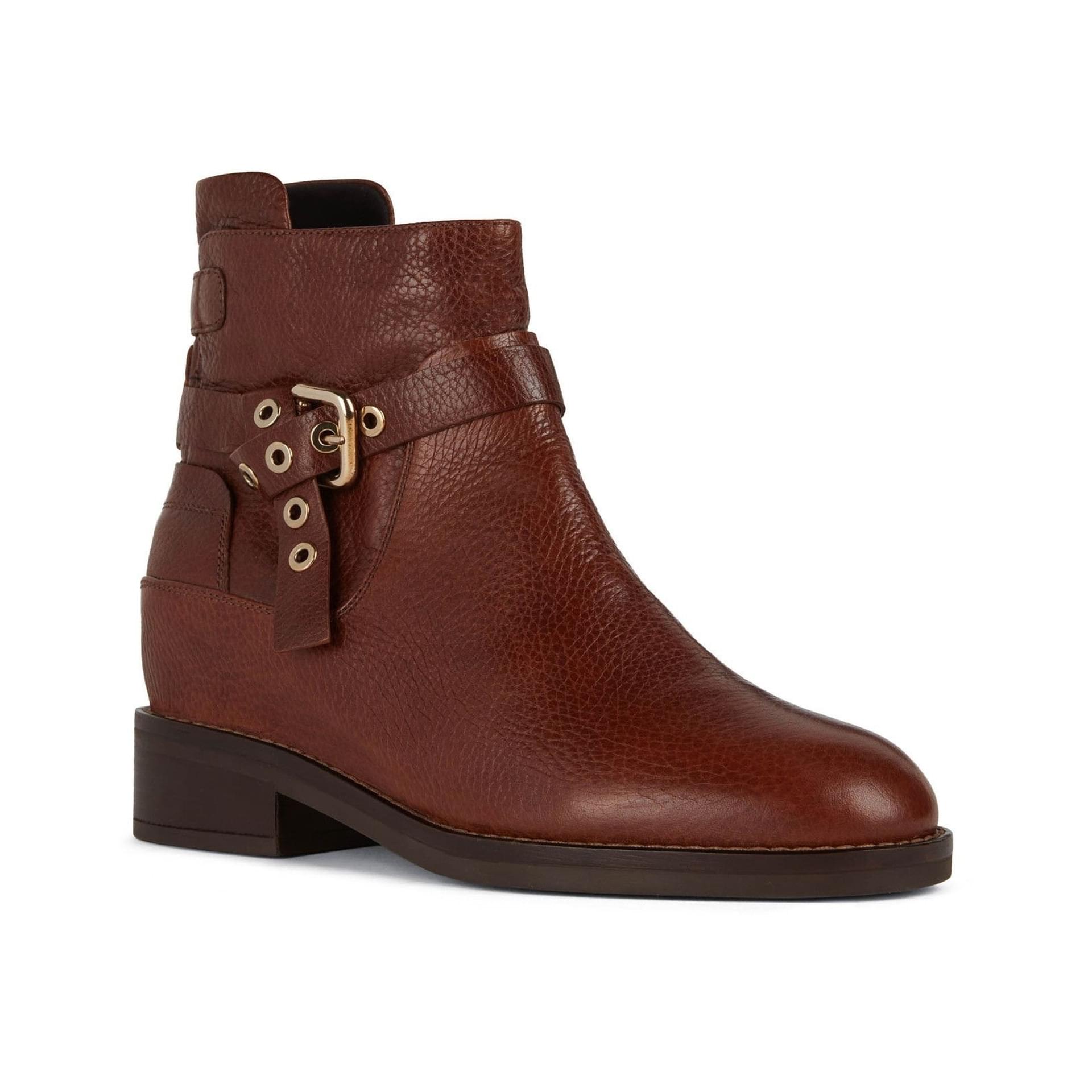 Geox Larysse Enkellaarsjes D26TXA_00046 in Brown