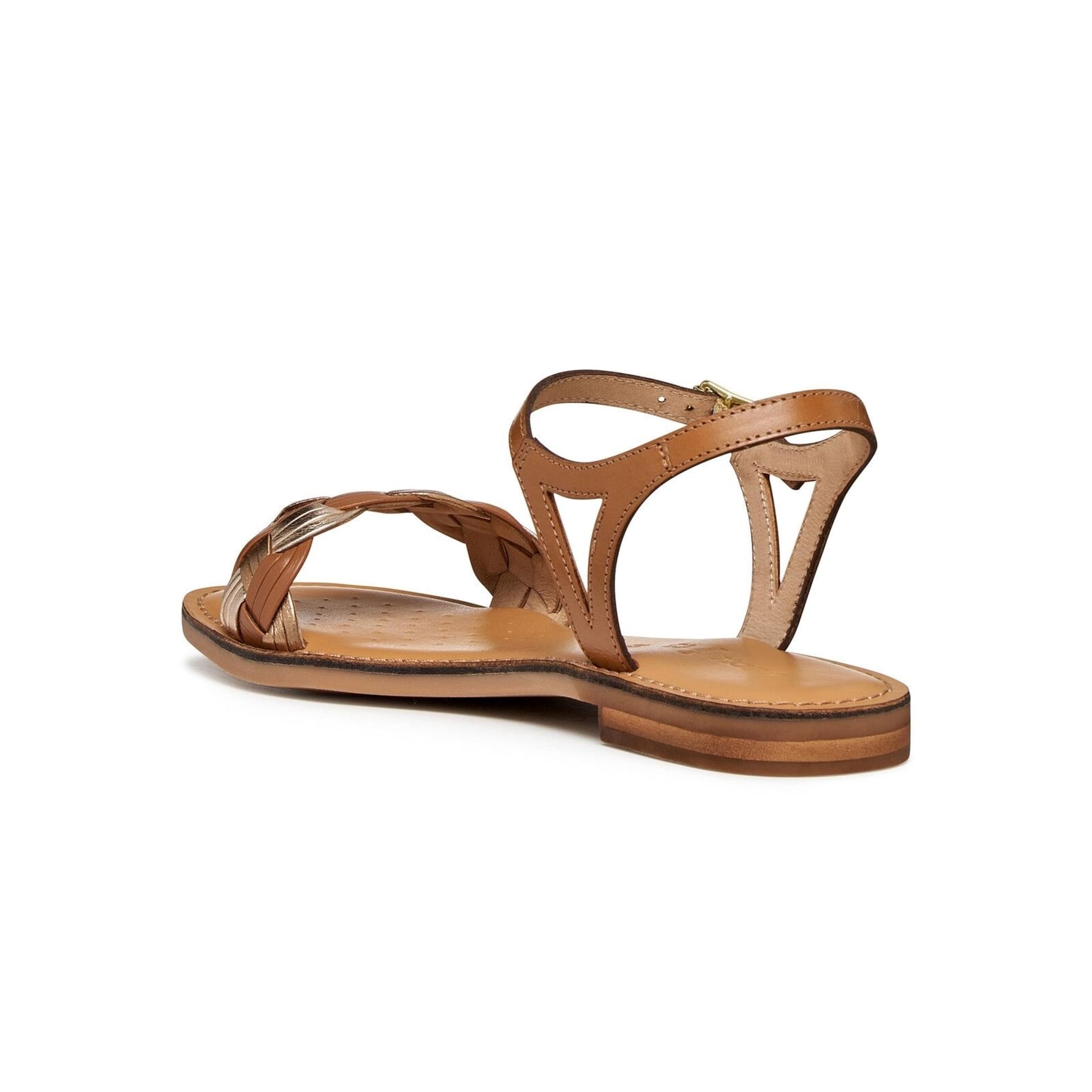 Geox Maddalusiac Sandals D65YME_0KFKY in Light Brown/Light Gold