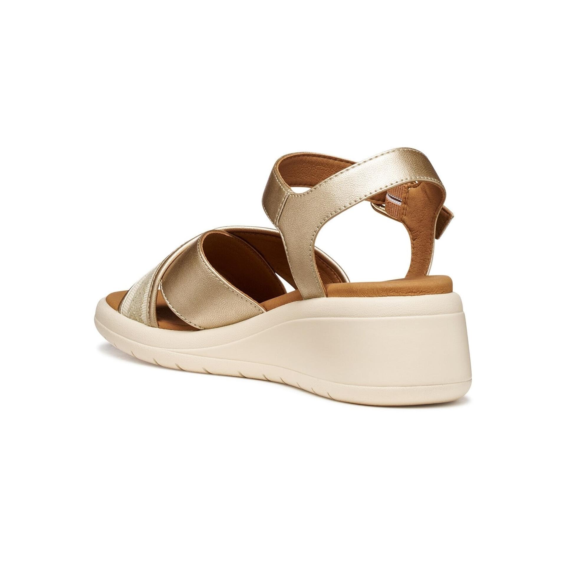 Geox Meliconia Sandals D550EG_0AJ11 in Light Gold/Papyrus