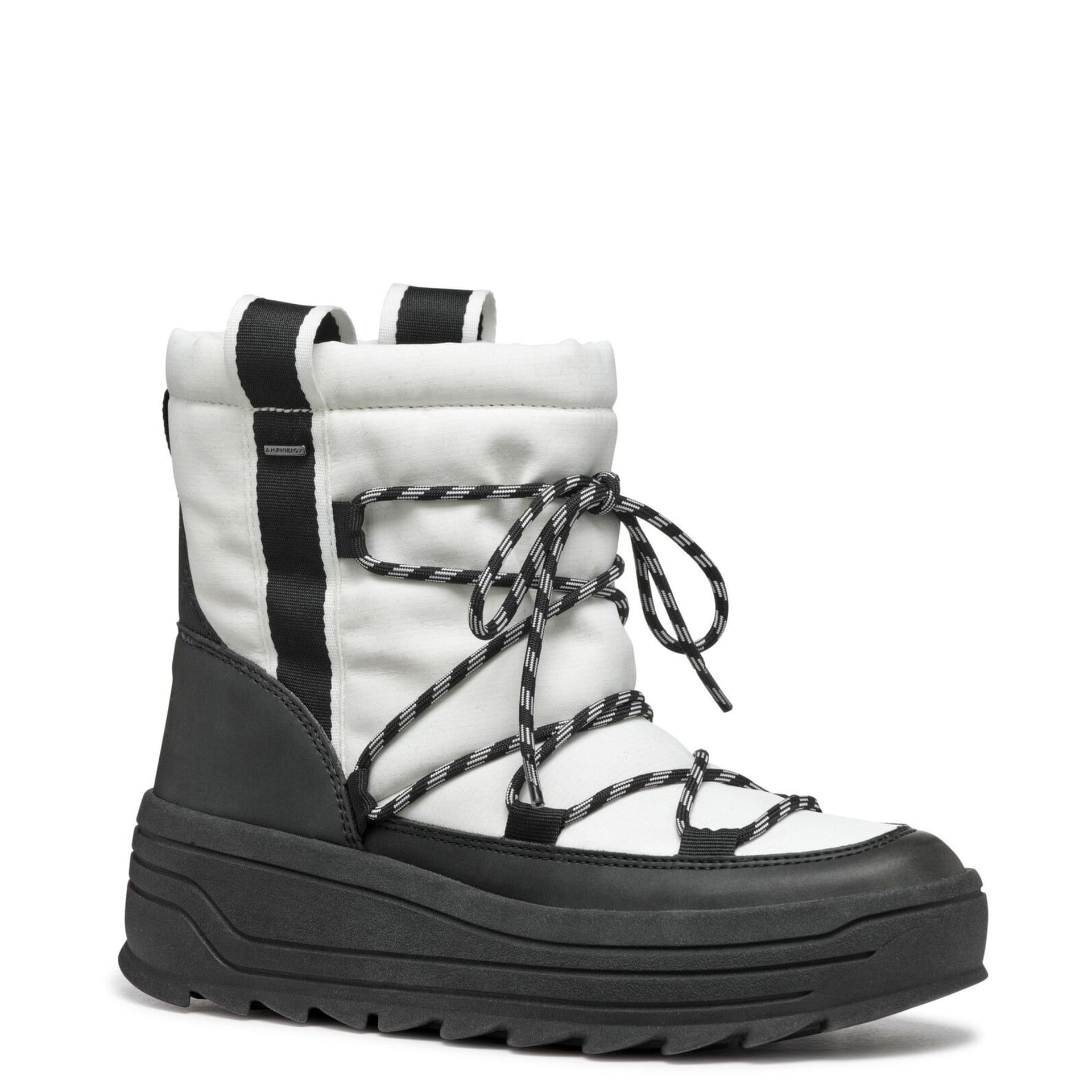 Geox Milleiny B Abx Ankle Boots D46WNA_0FUME in White/Black