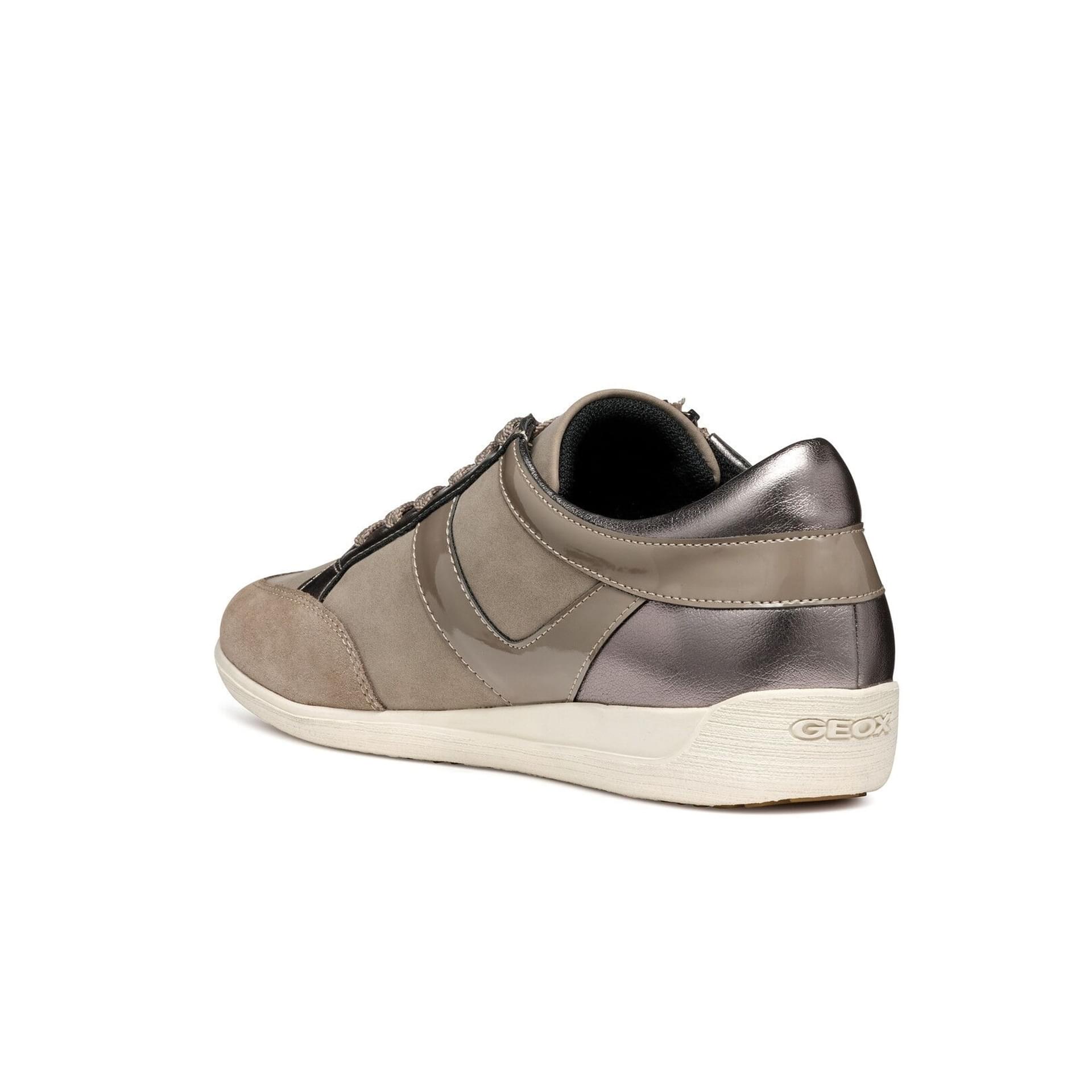 Geox Myria Sneakers D4668C_0EKHH in Gun/Taupe