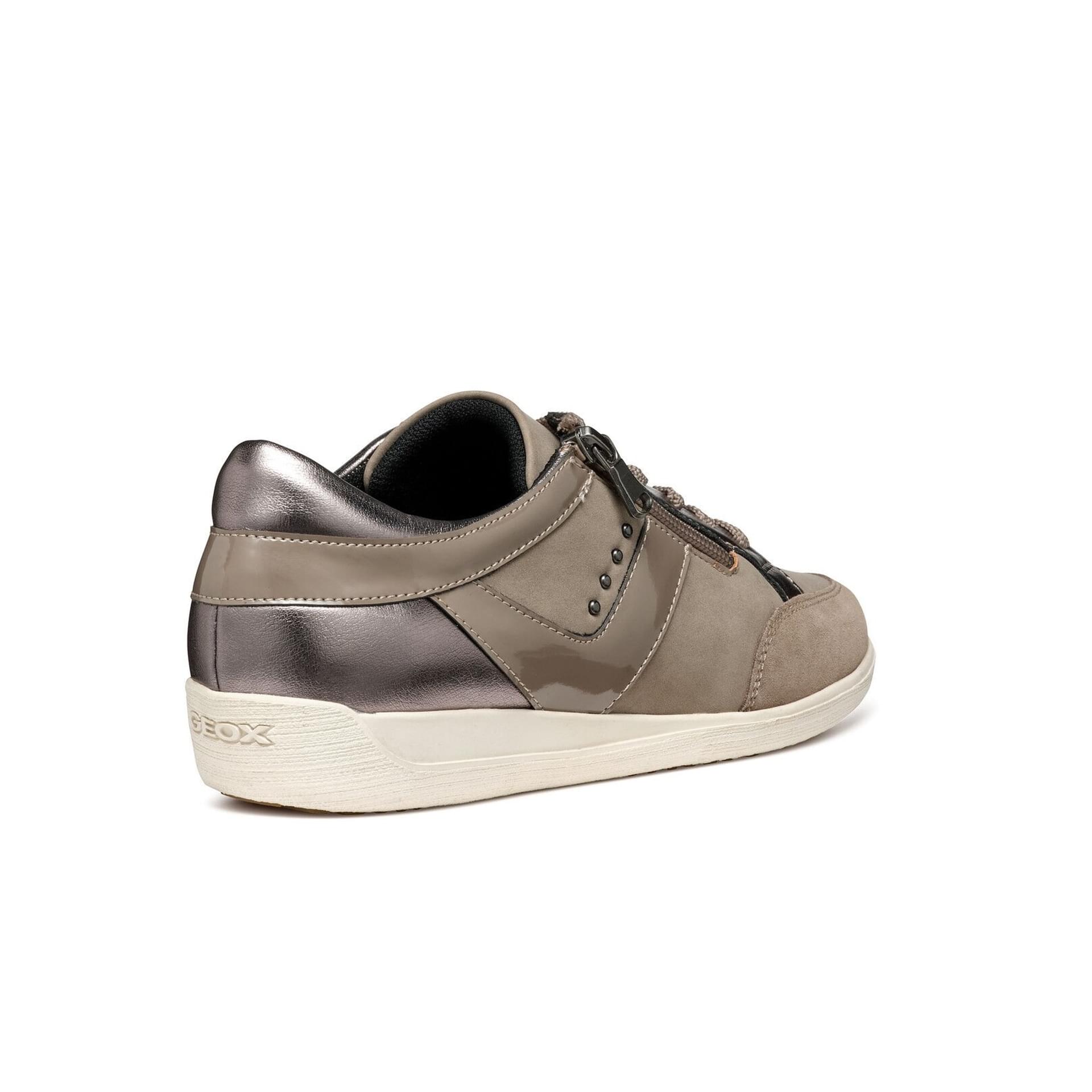 Geox Myria Sneakers D4668C_0EKHH in Gun/Taupe