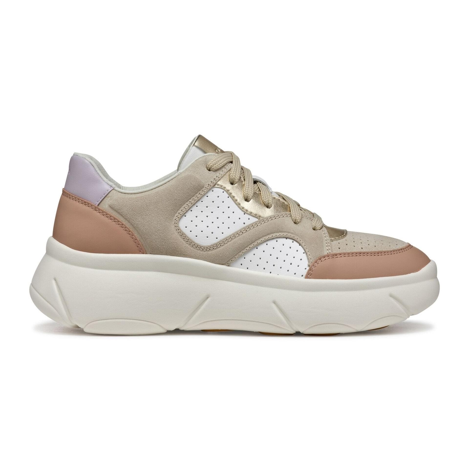 Geox Nebula 2.0 X Sneakers D55NHB_08522 in White/Rose