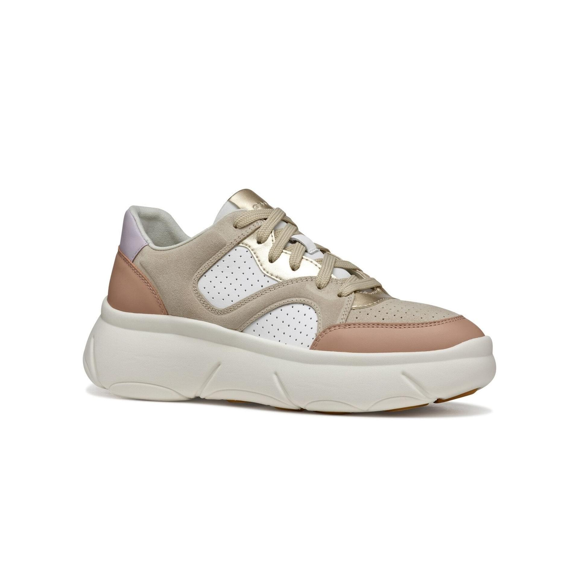 Geox Nebula 2.0 X Sneakers D55NHB_08522 in White/Rose