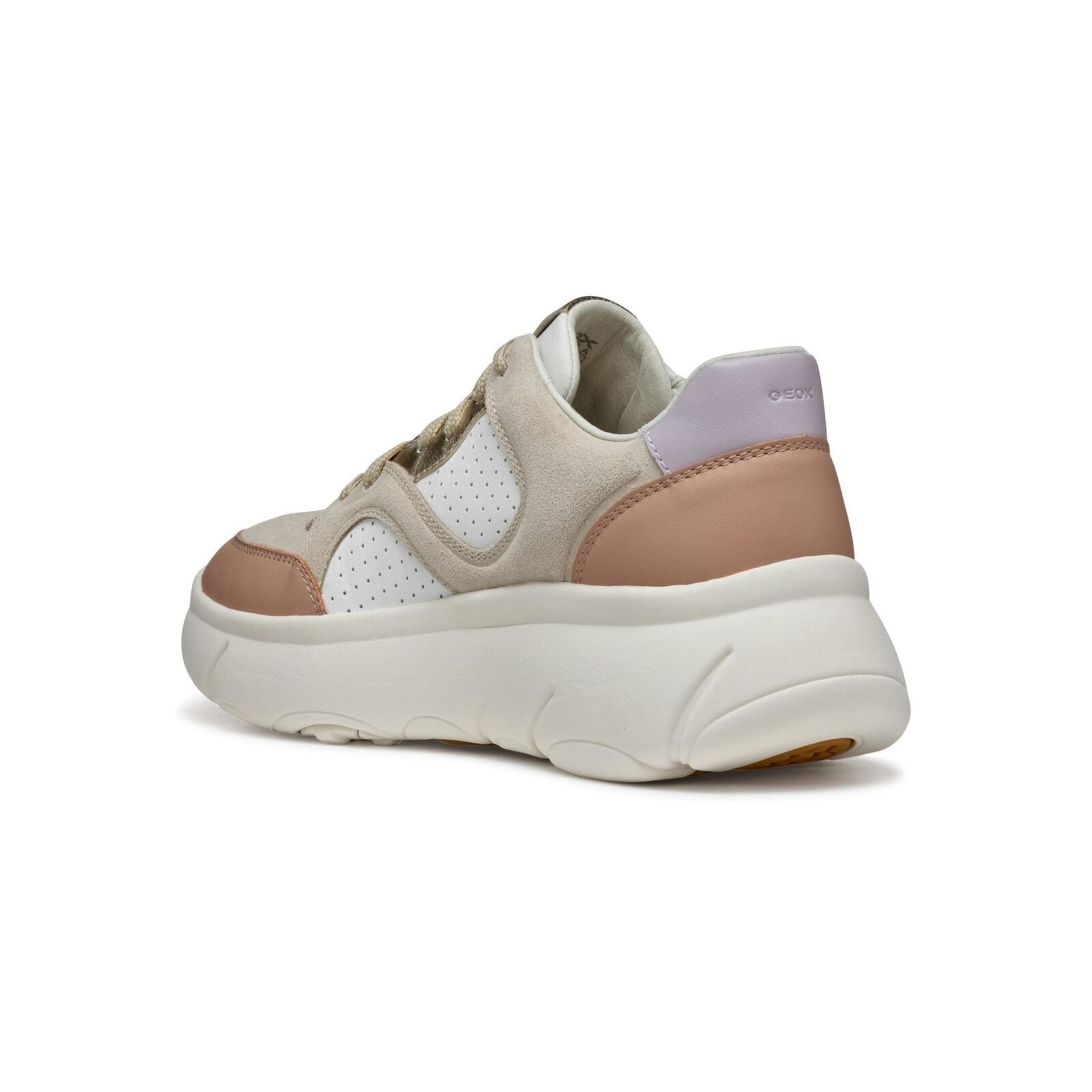 Geox Nebula 2.0 X Sneakers D55NHB_08522 in White/Rose