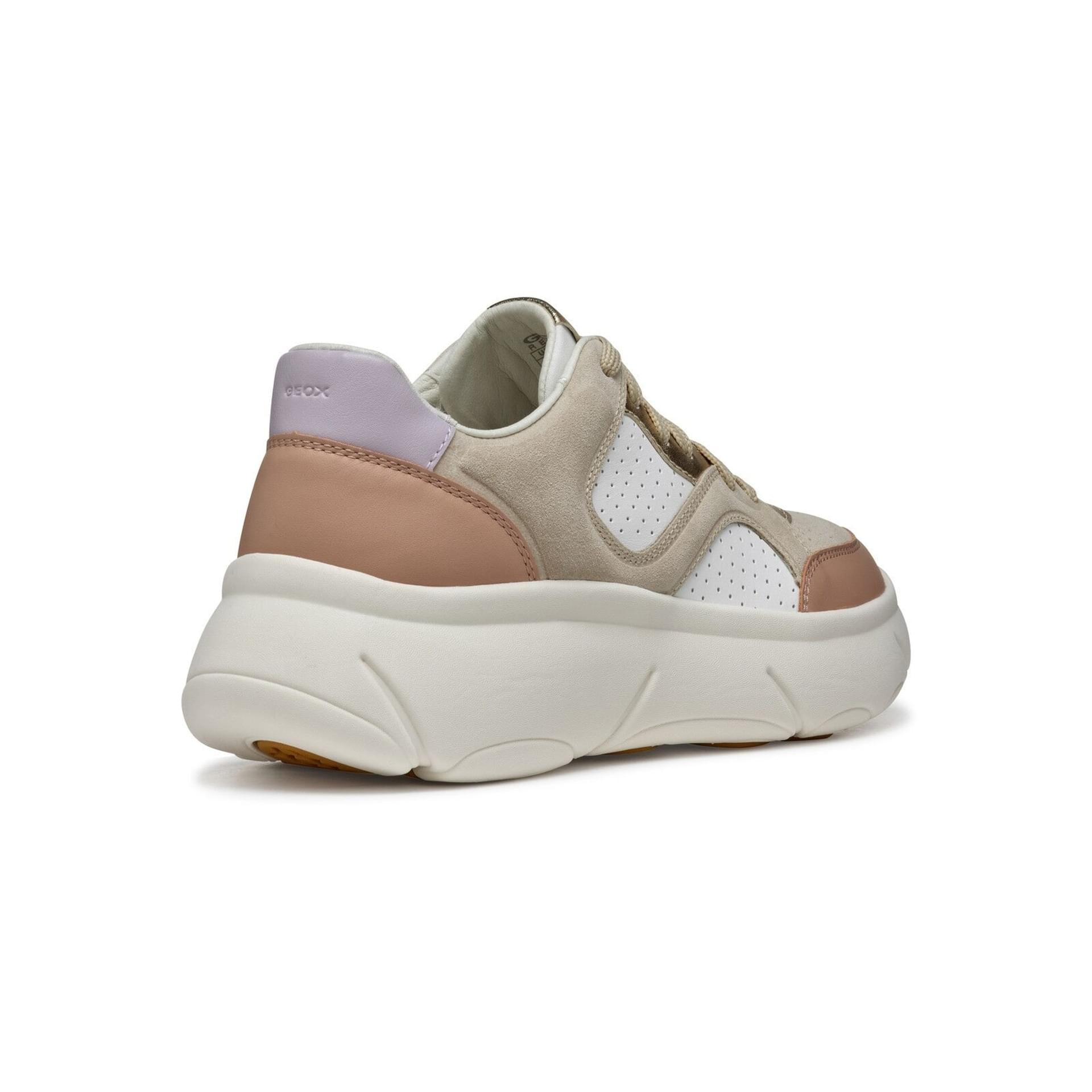 Geox Nebula 2.0 X Sneakers D55NHB_08522 in White/Rose