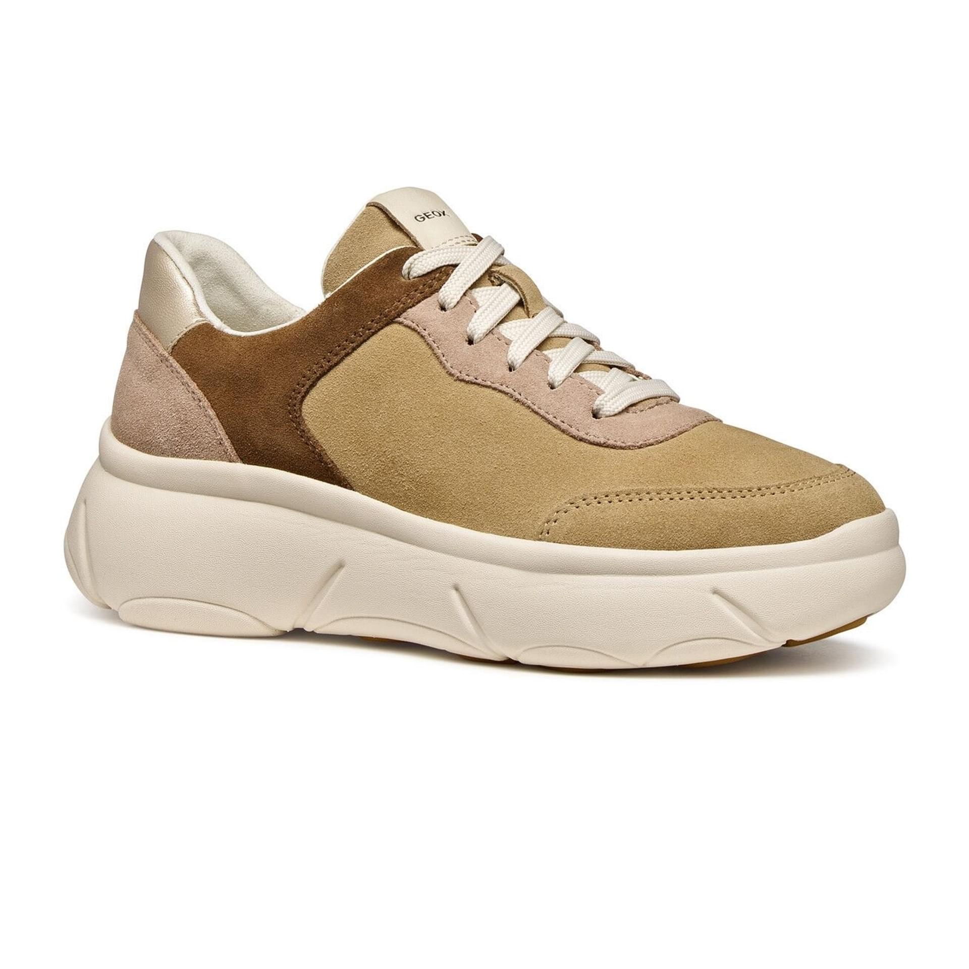 Geox Nebula 2.0 X Sneakers D56NHE_022NF in Dark Sand/Light Gold