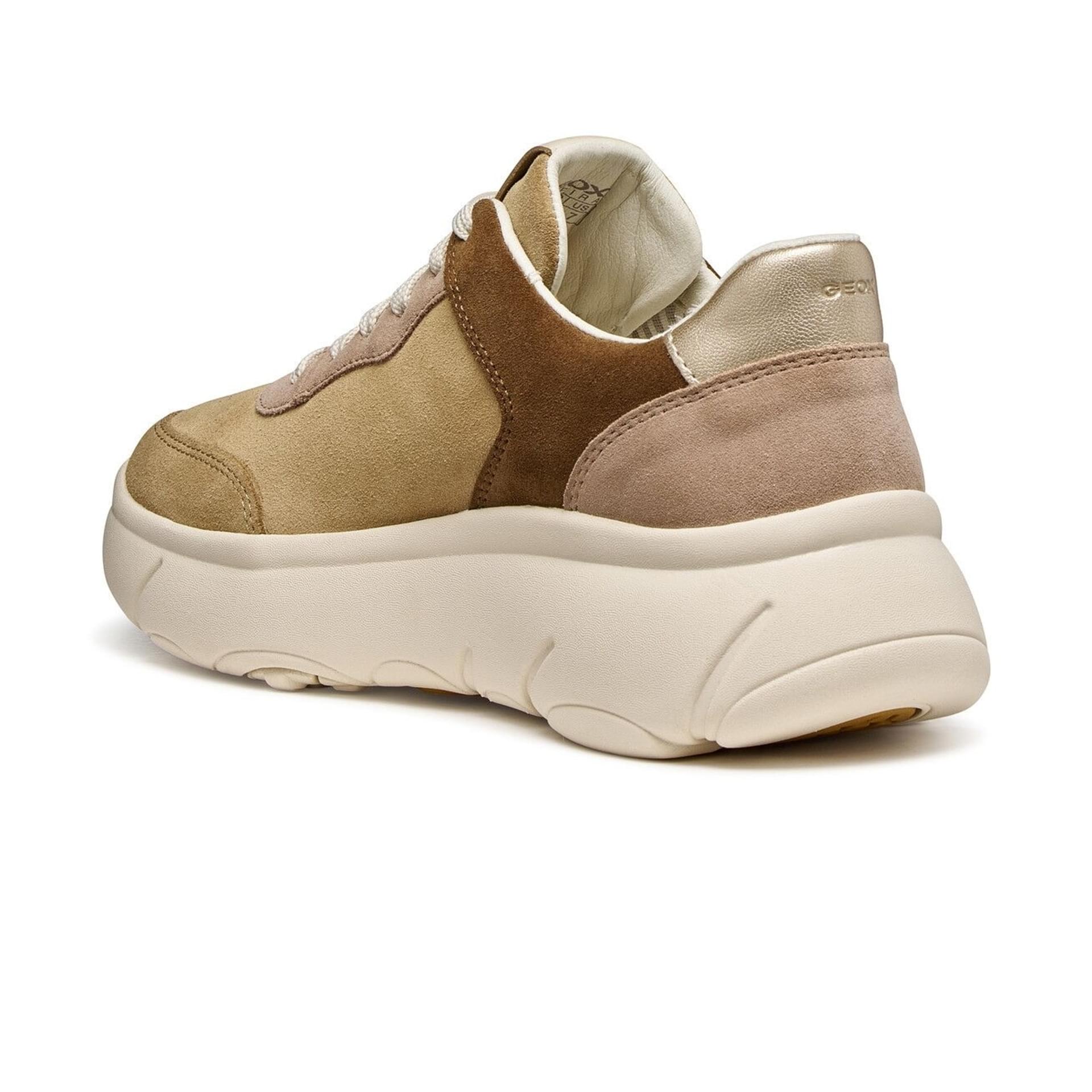 Geox Nebula 2.0 X Sneakers D56NHE_022NF in Dark Sand/Light Gold