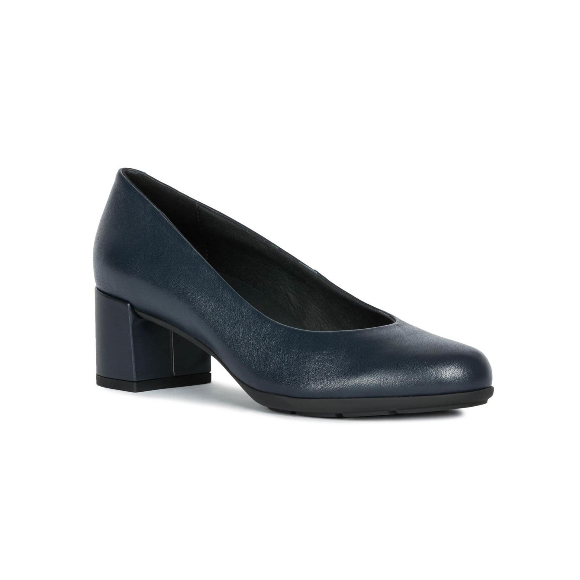 Geox New Annya Mid Heels D92CBA_00085 in Navy