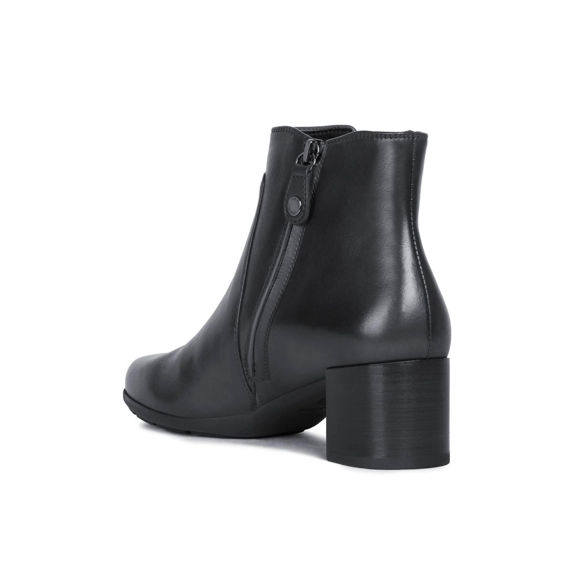 Geox New Annya Mid Ankle Boots D94CBB_00085 in Black