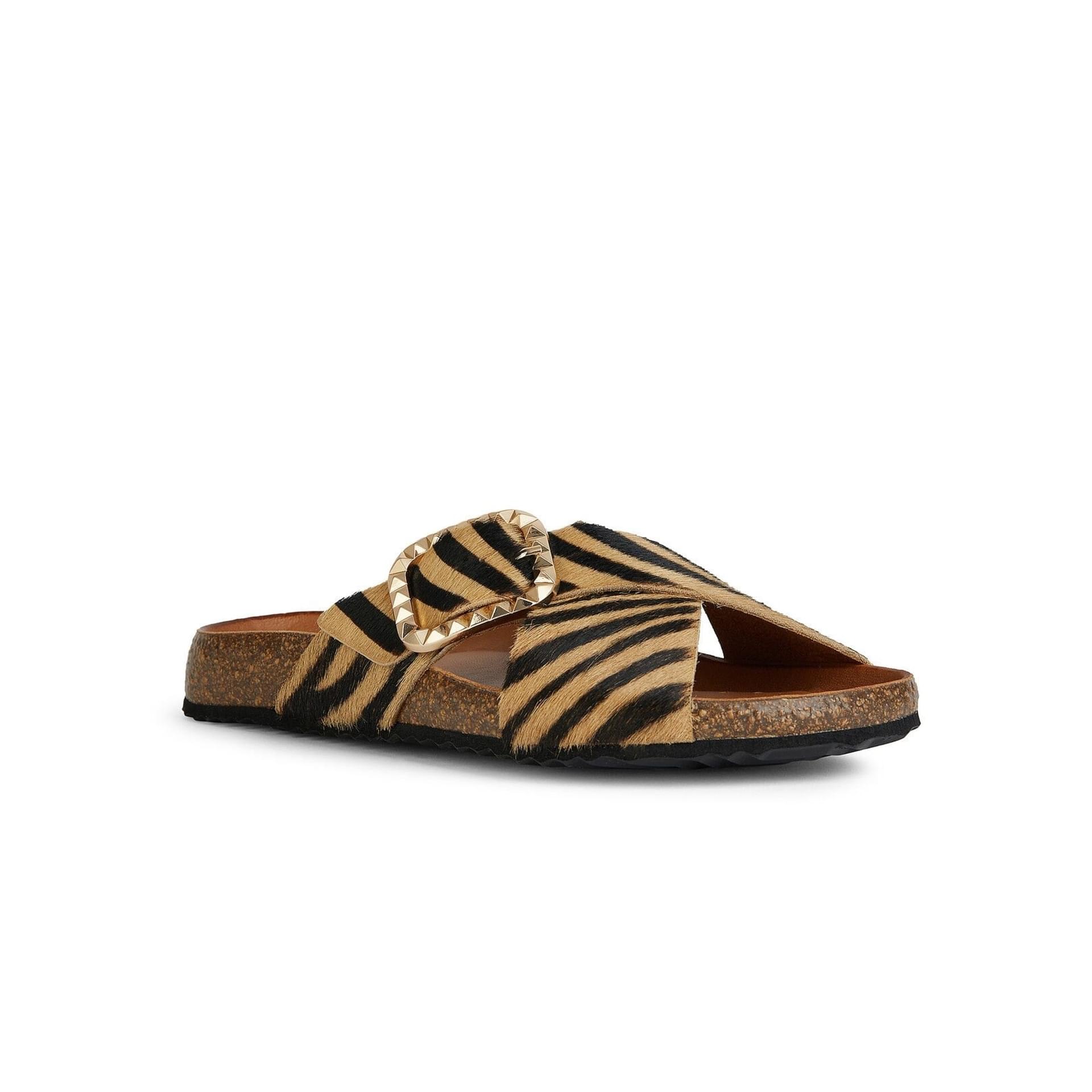 Geox New Brionia B Sandals D45VYB_000QS in Light Sand/Black