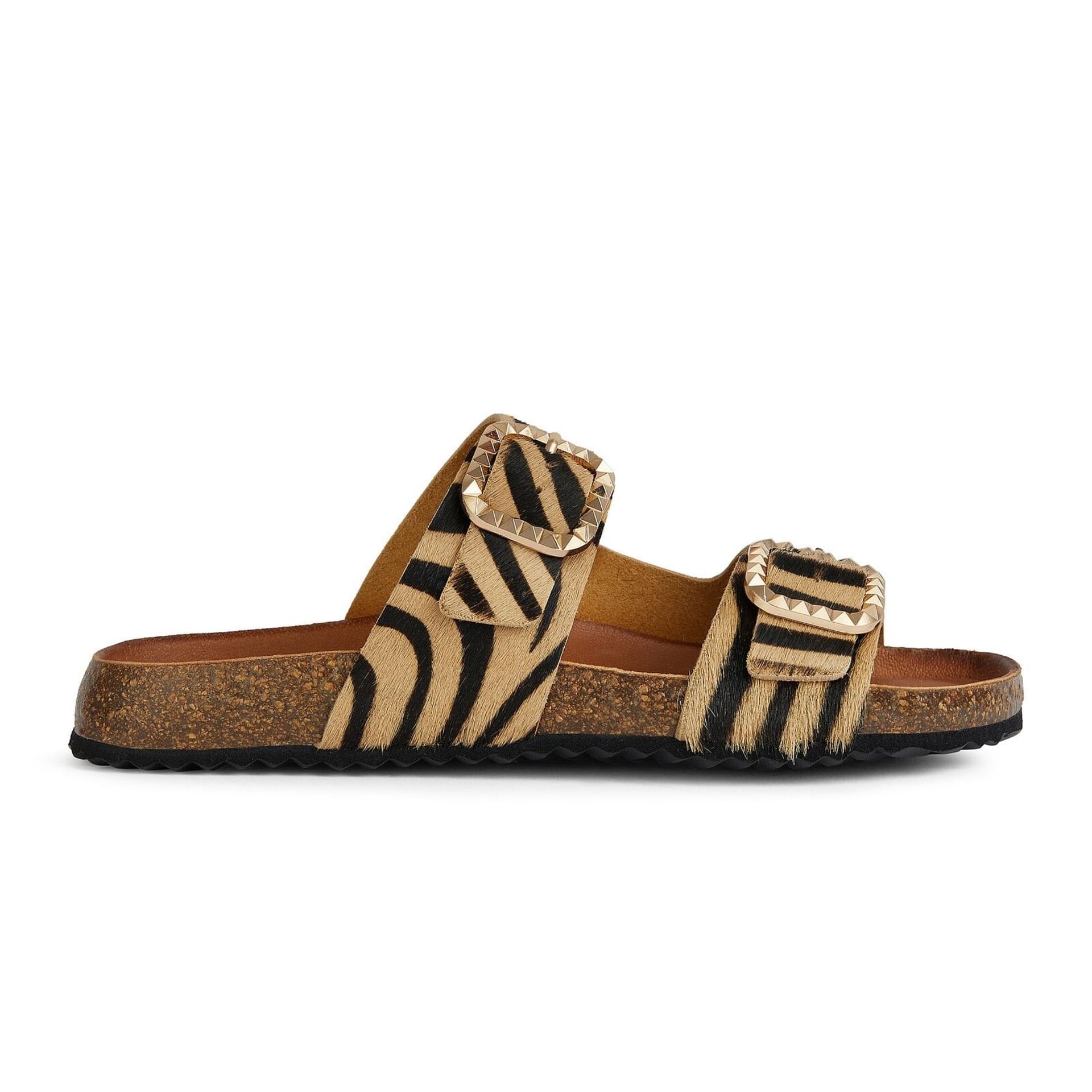 Geox New Brionia B Sandals D45VYC_000QS in Light Sand/Black