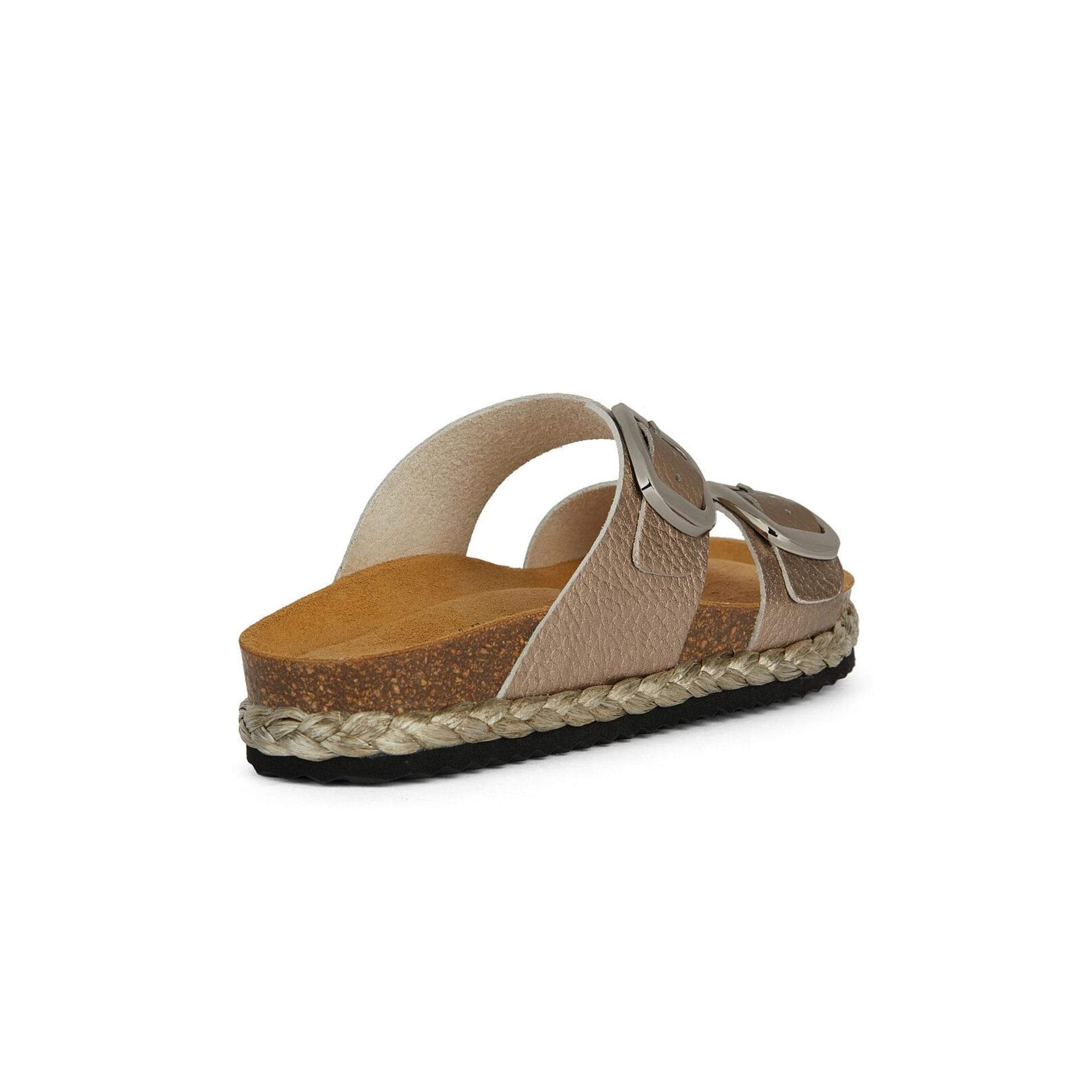 Geox New Brionia High Sandals D45S8A_000BN in Light Bronze