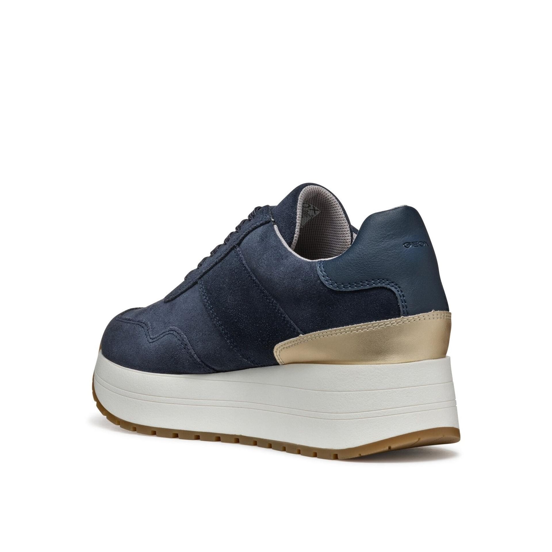 Geox New Kency Sneakers D55MZA_022BN in Navy/Light Gold