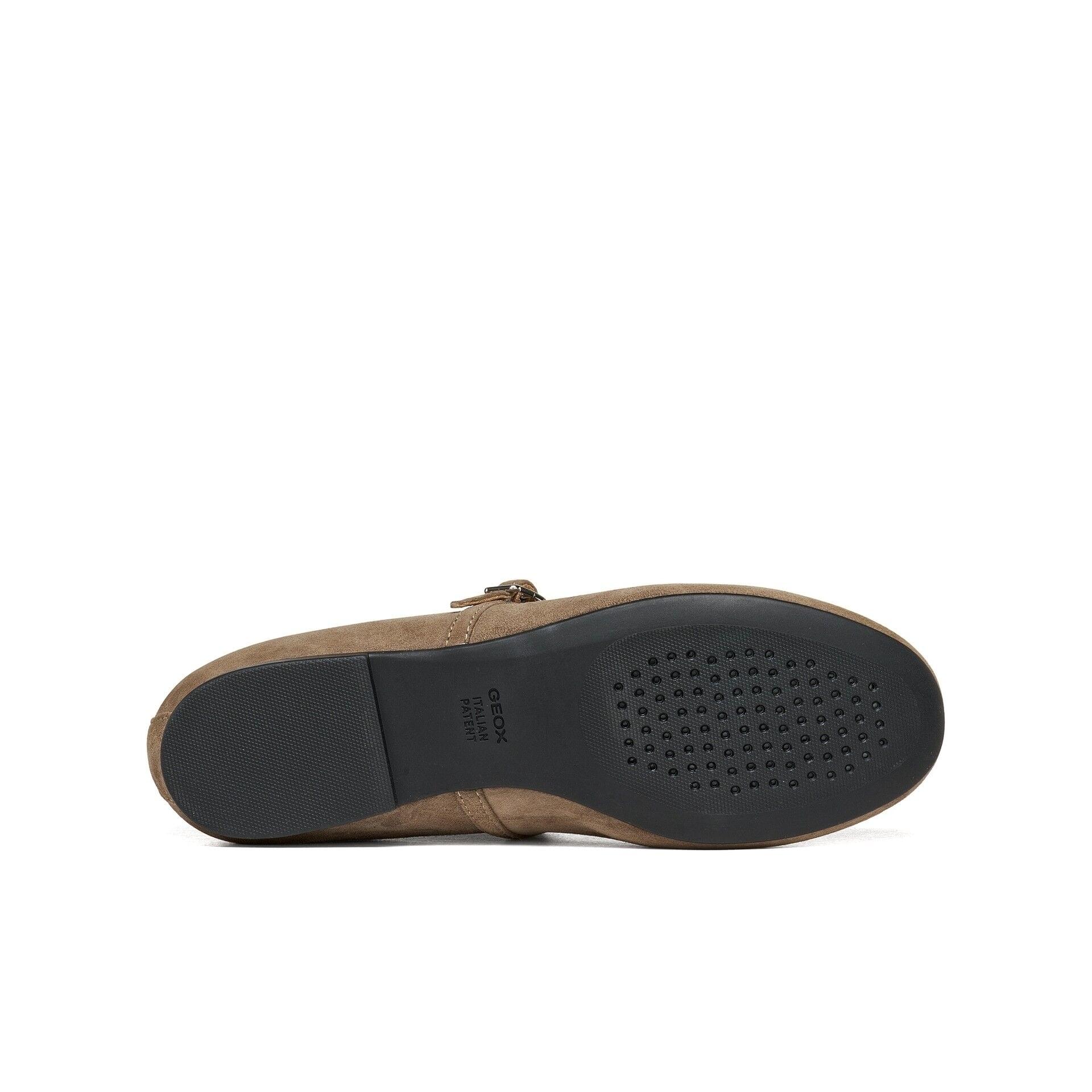 Geox New Palmaria Ballerinas in Taupe, sole (SKU D664JA_00021--C6029)