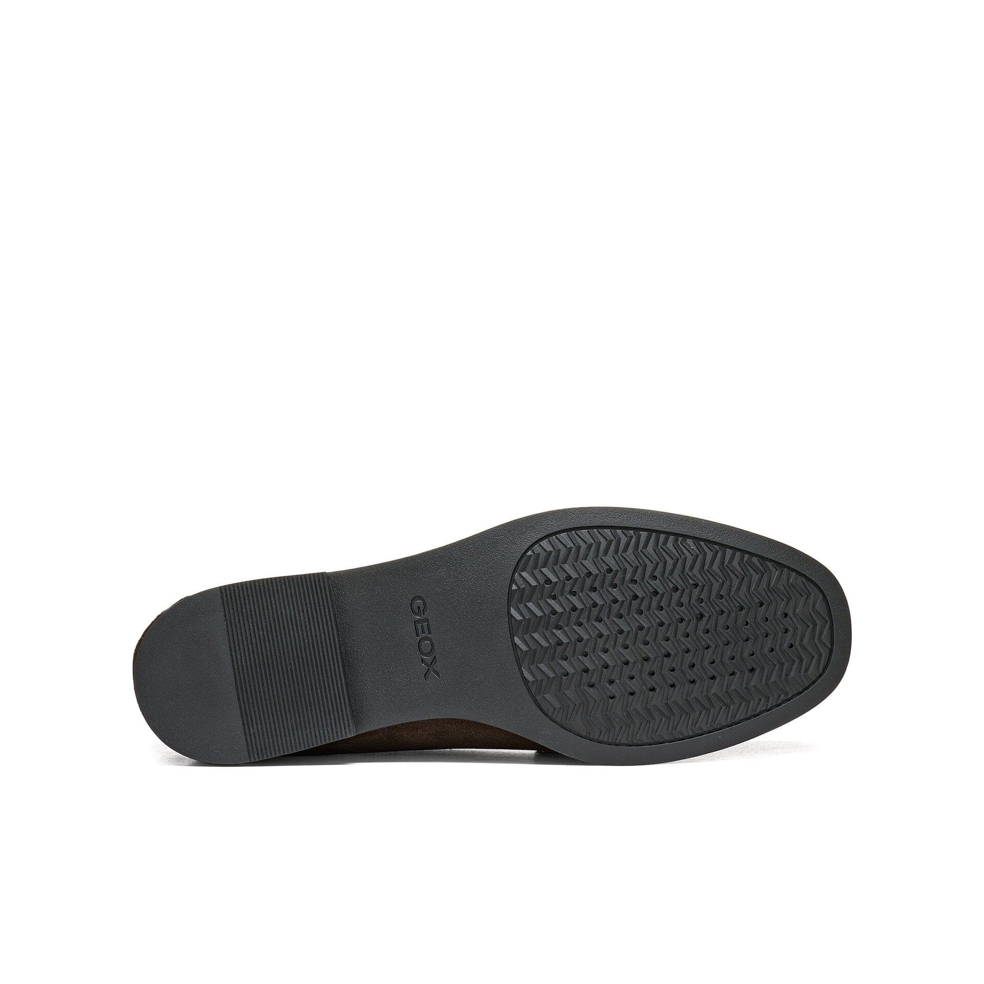 Geox Noemen Moccasins in Chocolate, sole (SKU D680XA_00022--C6005)