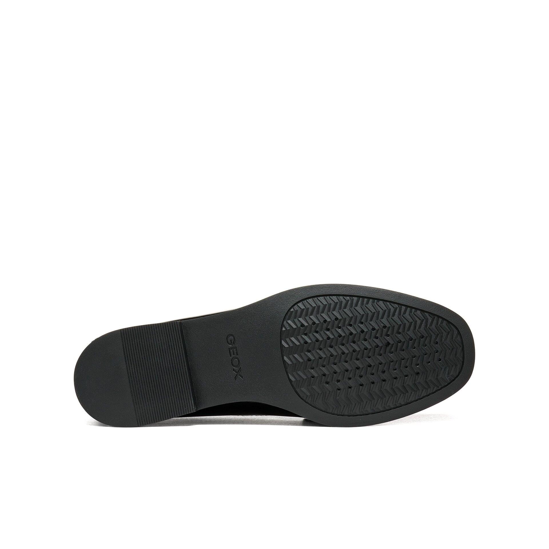 Geox Noemen Mocassins in Black/Cognac, zool (SKU D680XA_038QS--C9209)