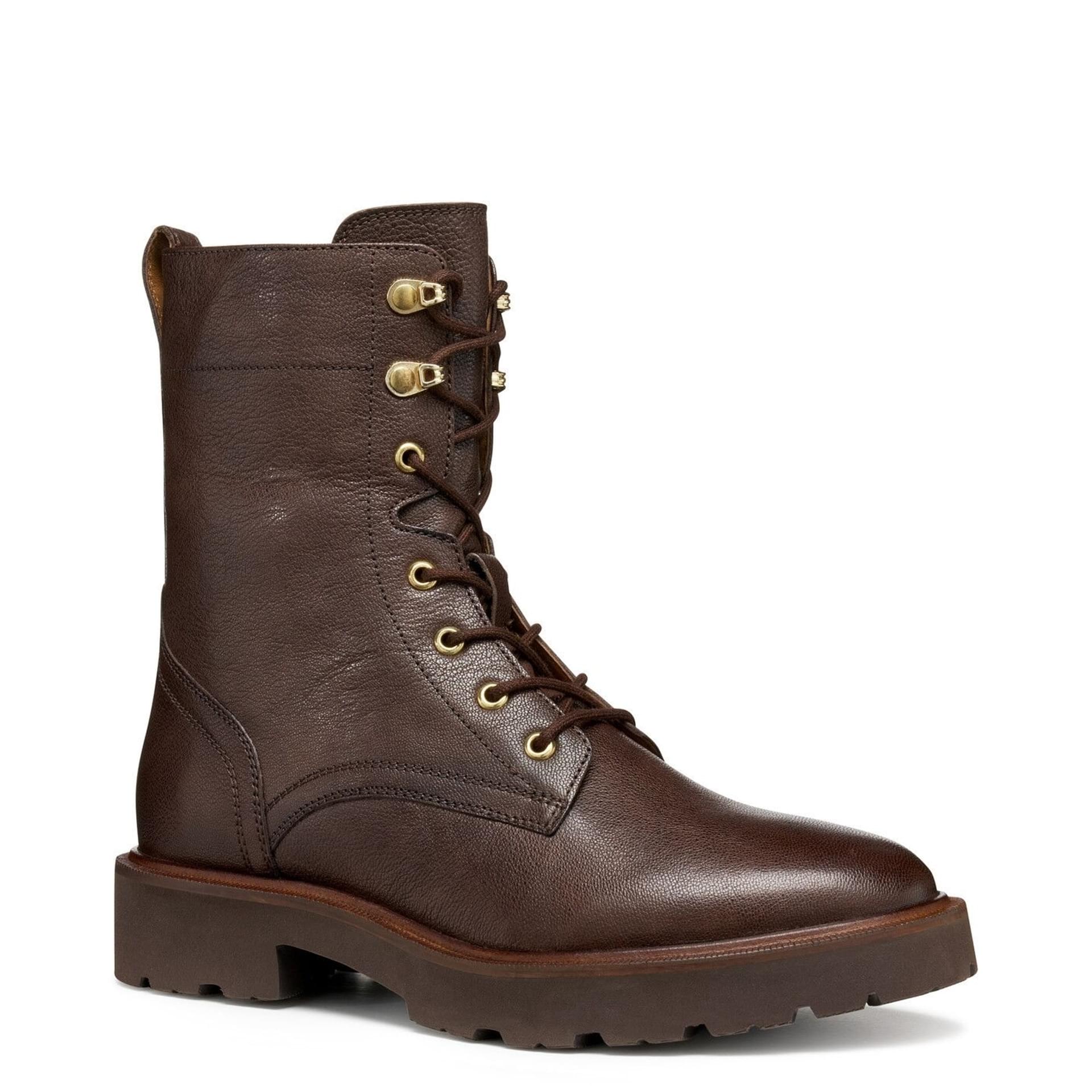 Geox Norize Enkellaarsjes D564ZC_00081 in Dark Brown