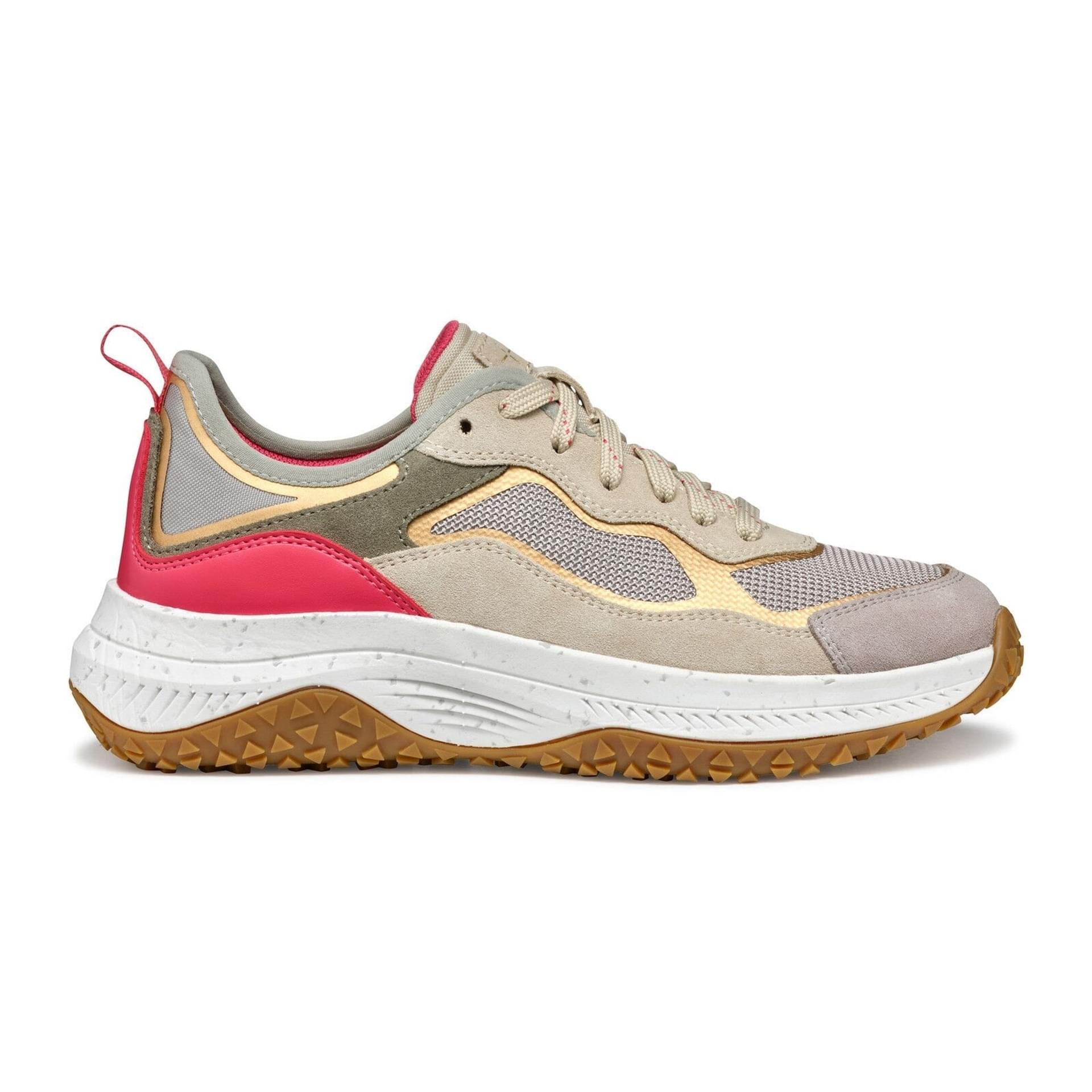 Geox Oliviera + Grip Sneakers D55VNA_0AS22 in Rock/Light Taupe