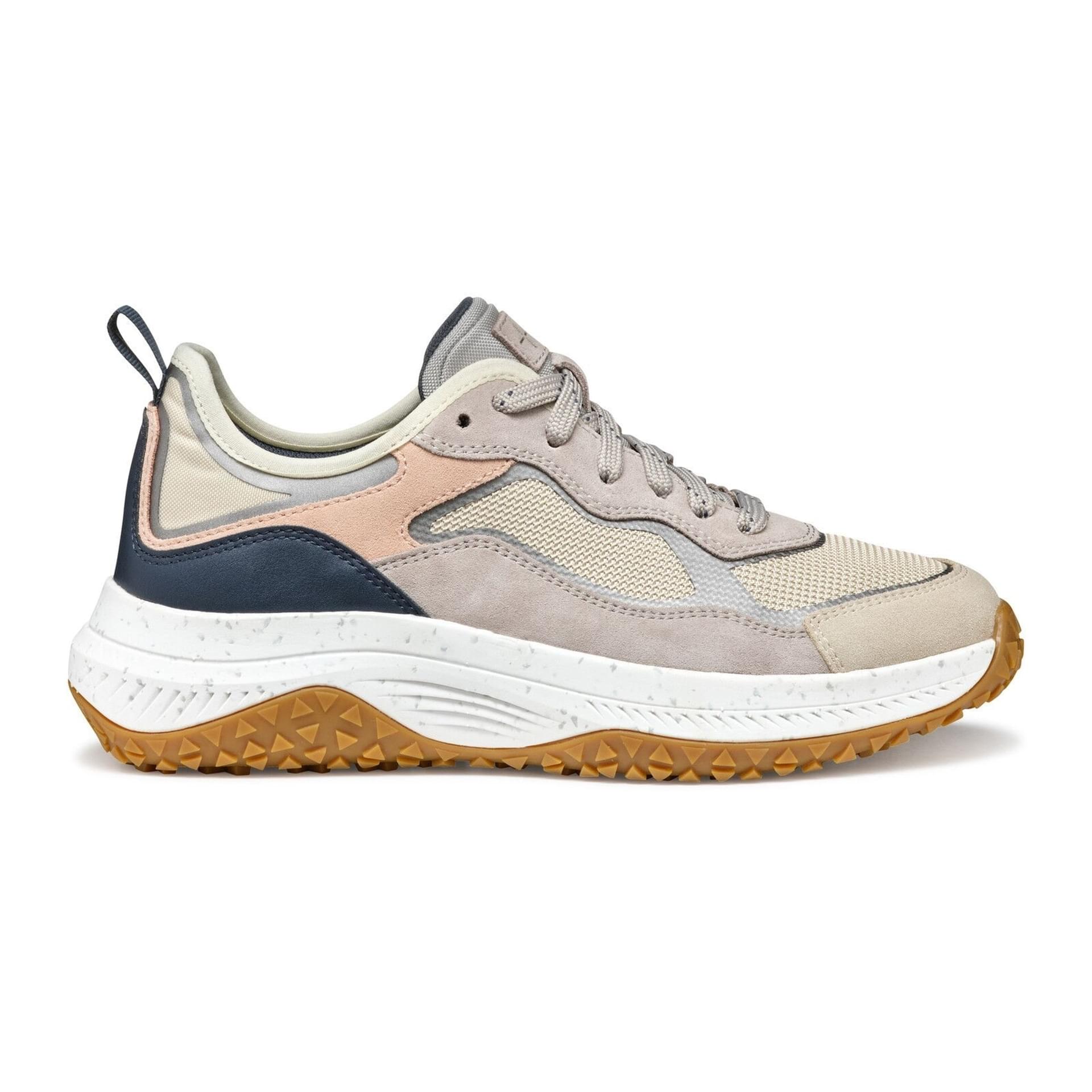 Geox Oliviera + Grip Sneakers D55VNA_0AS22 in Light Taupe/Rock