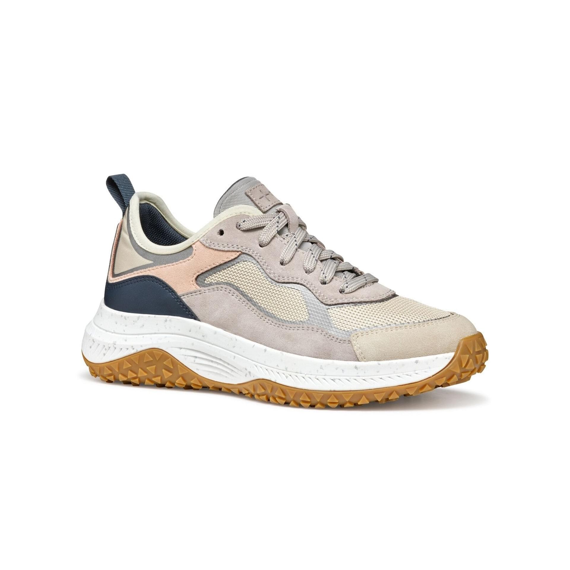 Geox Oliviera + Grip Sneakers D55VNA_0AS22 in Light Taupe/Rock