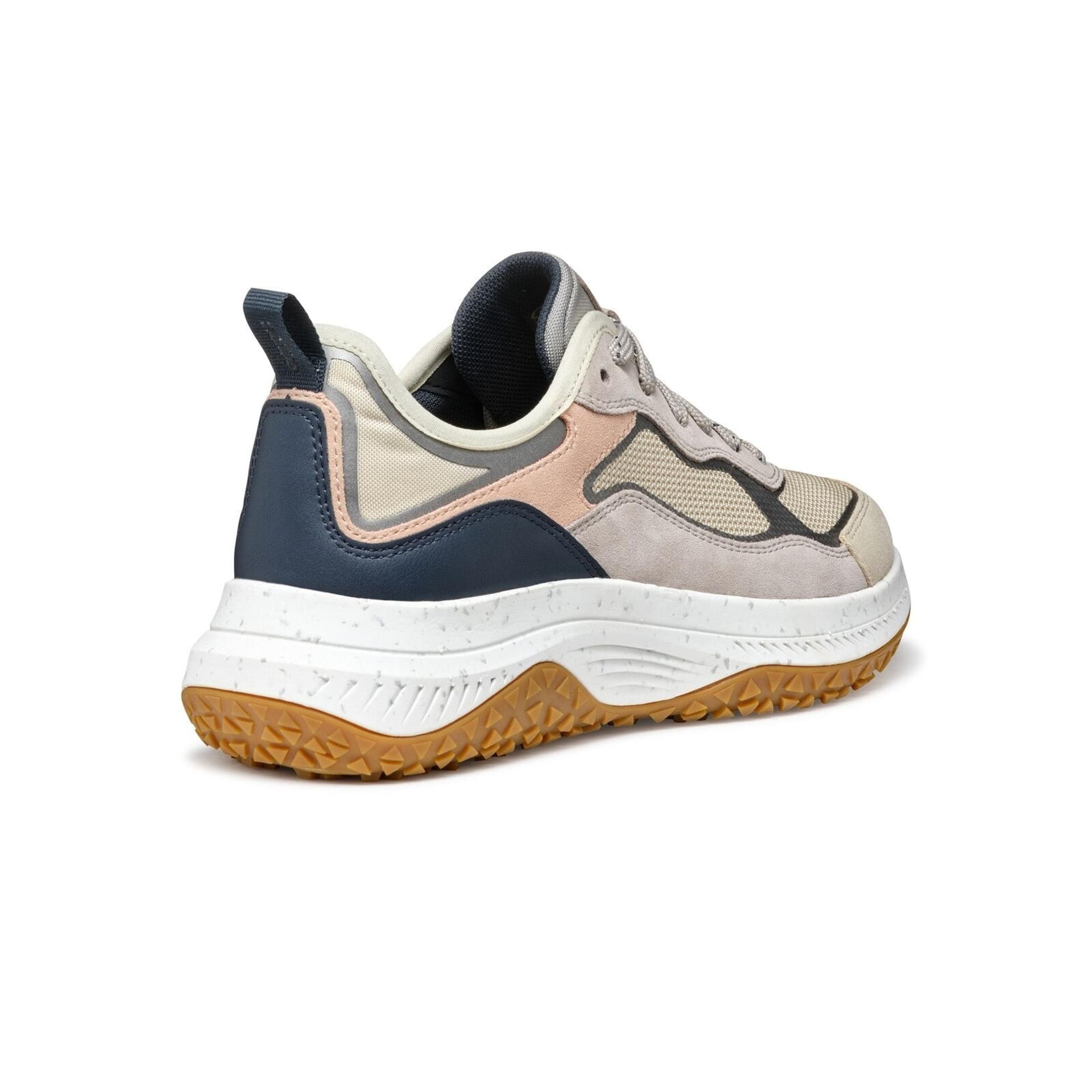 Geox Oliviera + Grip Sneakers D55VNA_0AS22 in Light Taupe/Rock